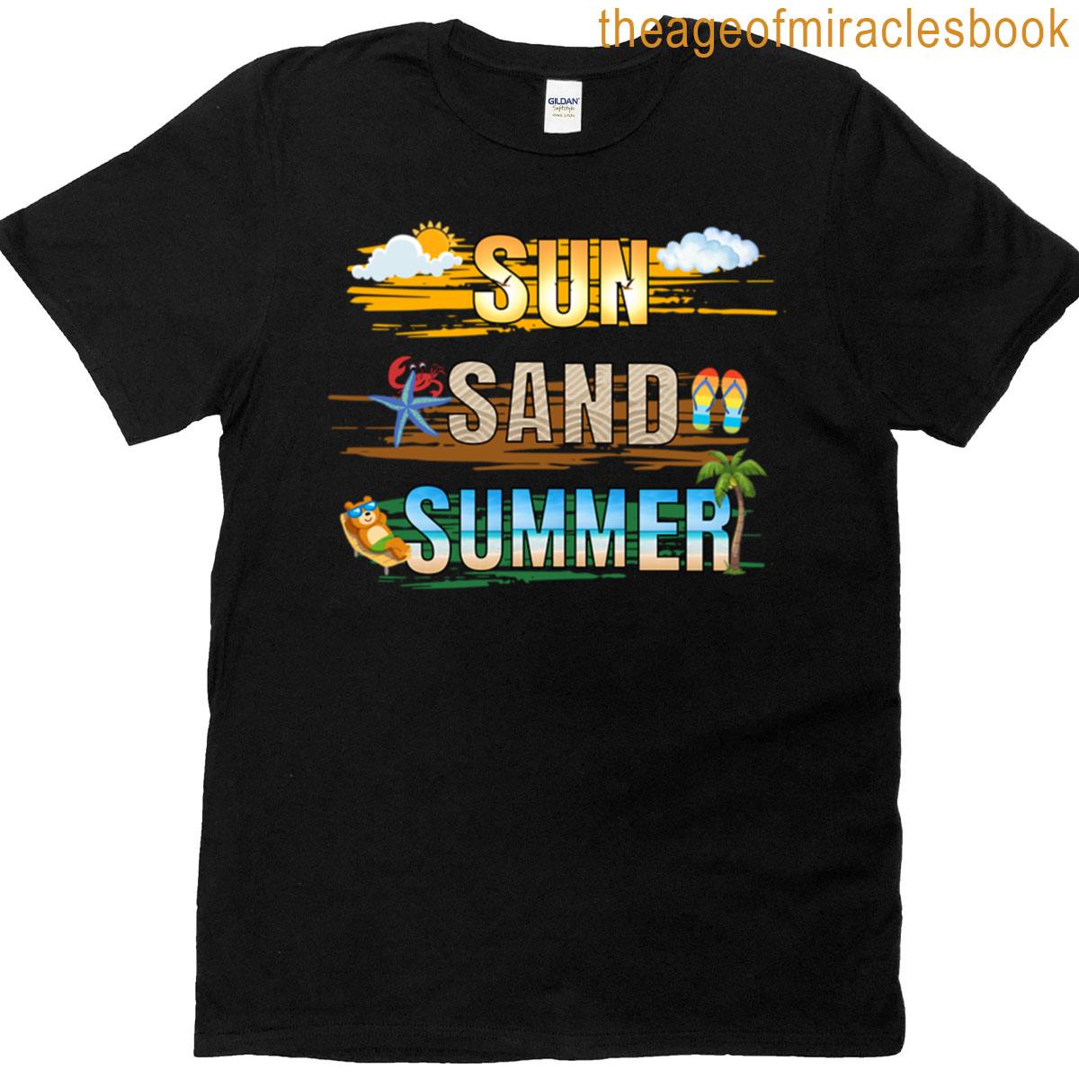 Sun Sand Summer Comfort Round Neck T-shirt