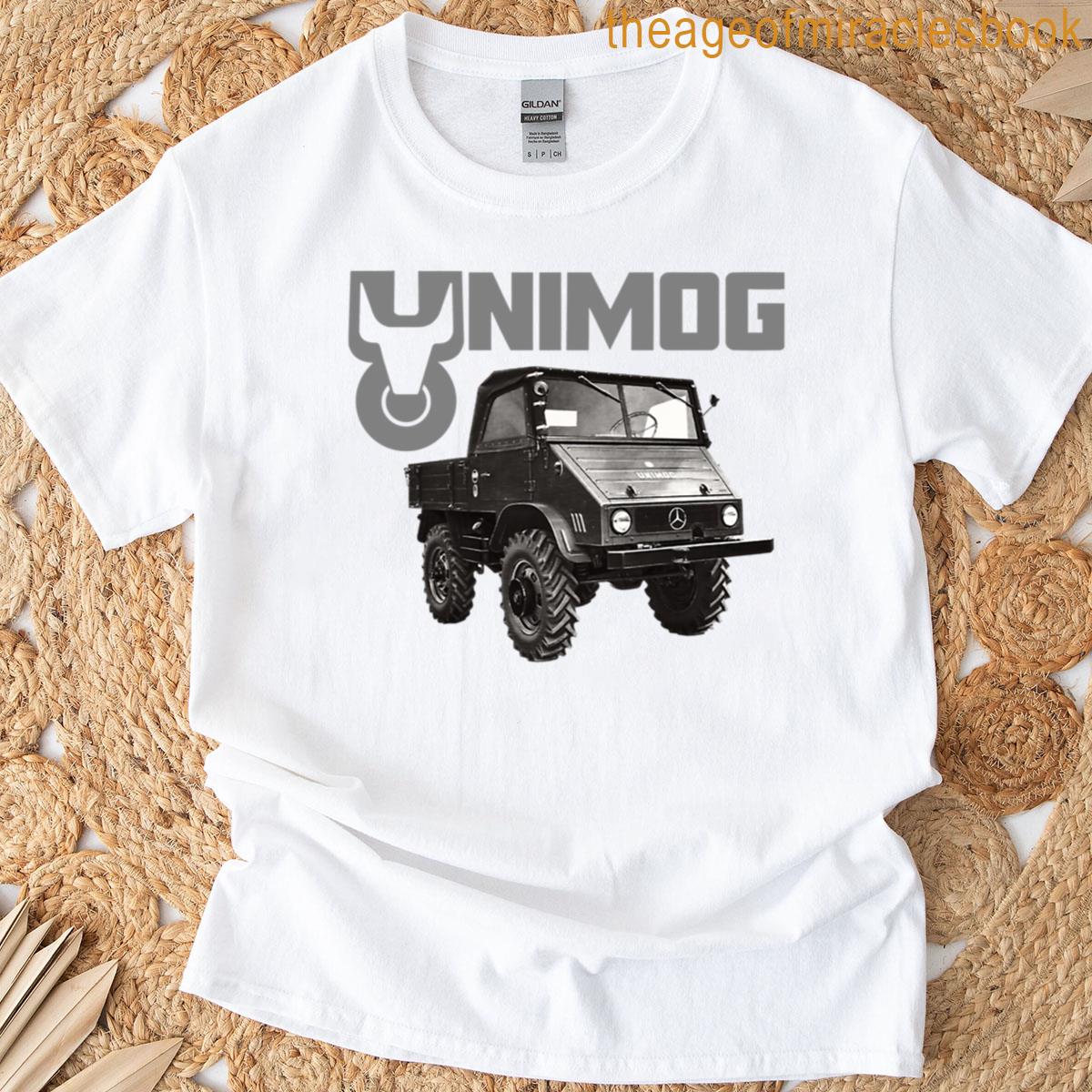 Unimog Oldschool On Black T-shirt