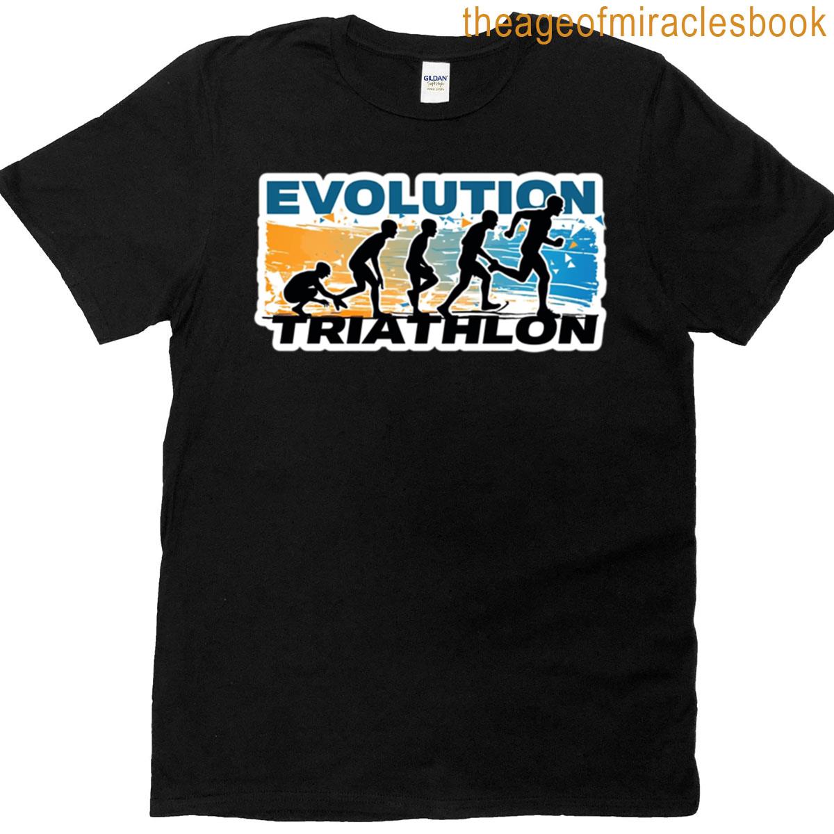 Evolution Triathlon Swim Bike Run Stick T-shirt