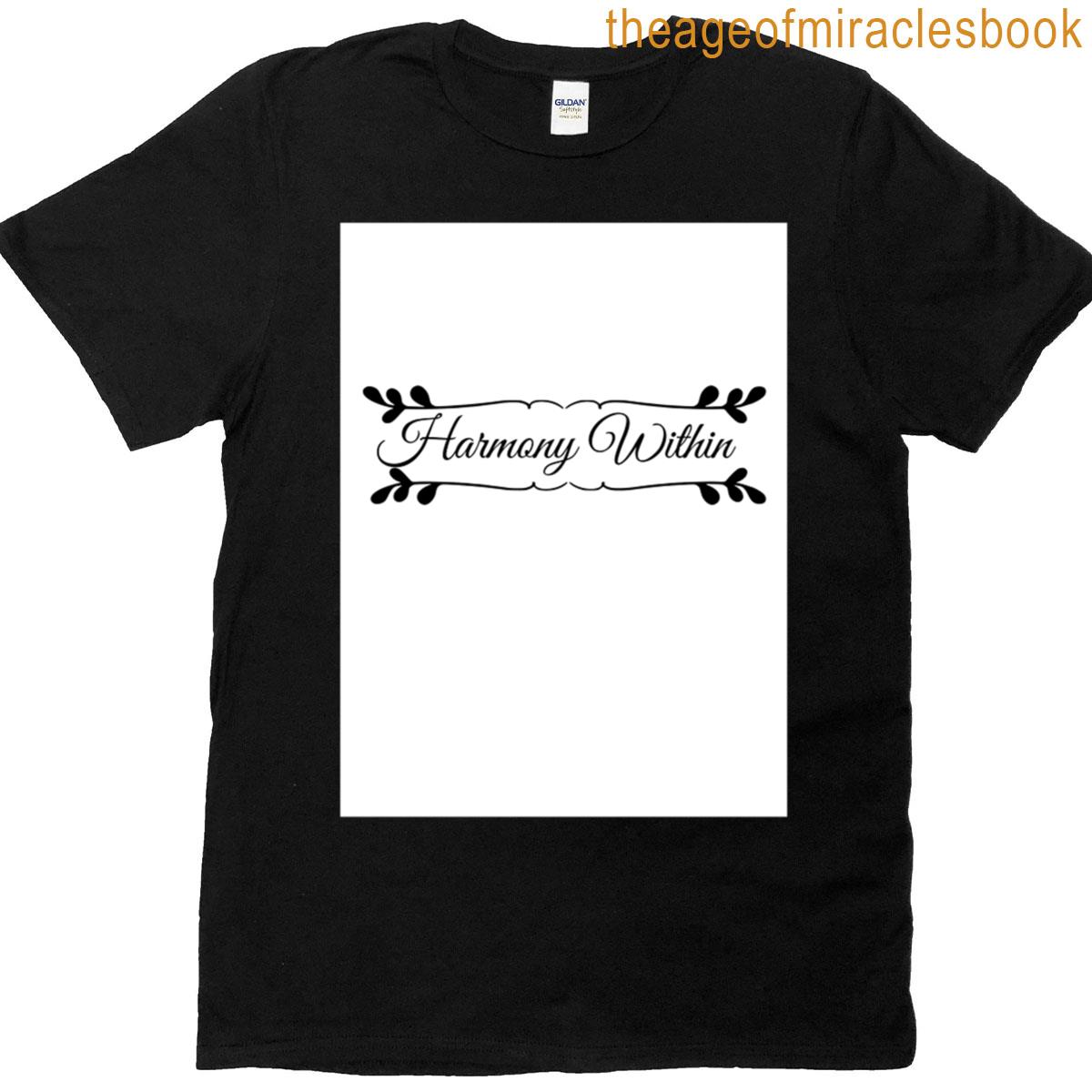 Harmony Within Elegant Minimalist Inspirational Design T-shirt