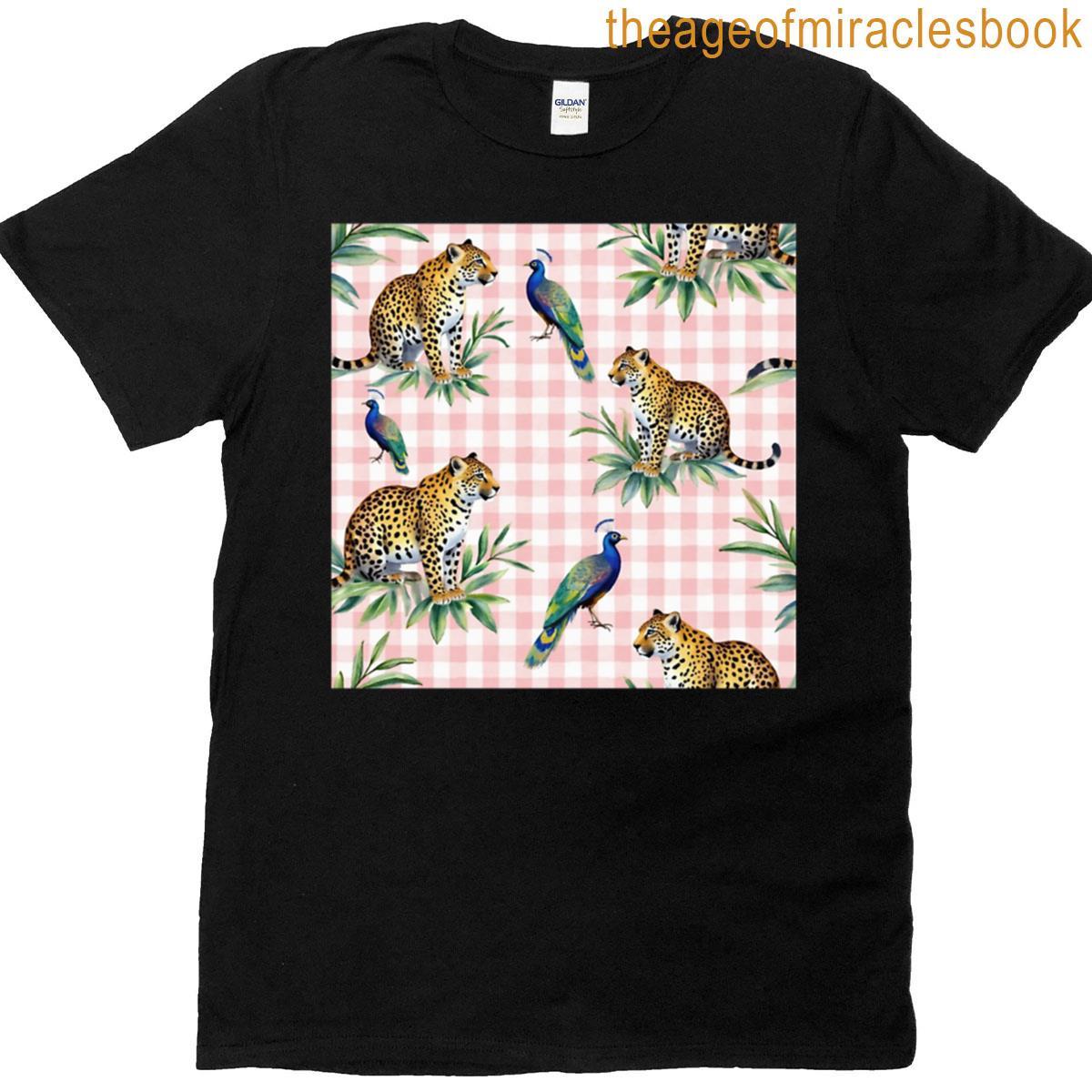Jungle Animals Tropical Animals With Trendy Pattern T-shirt