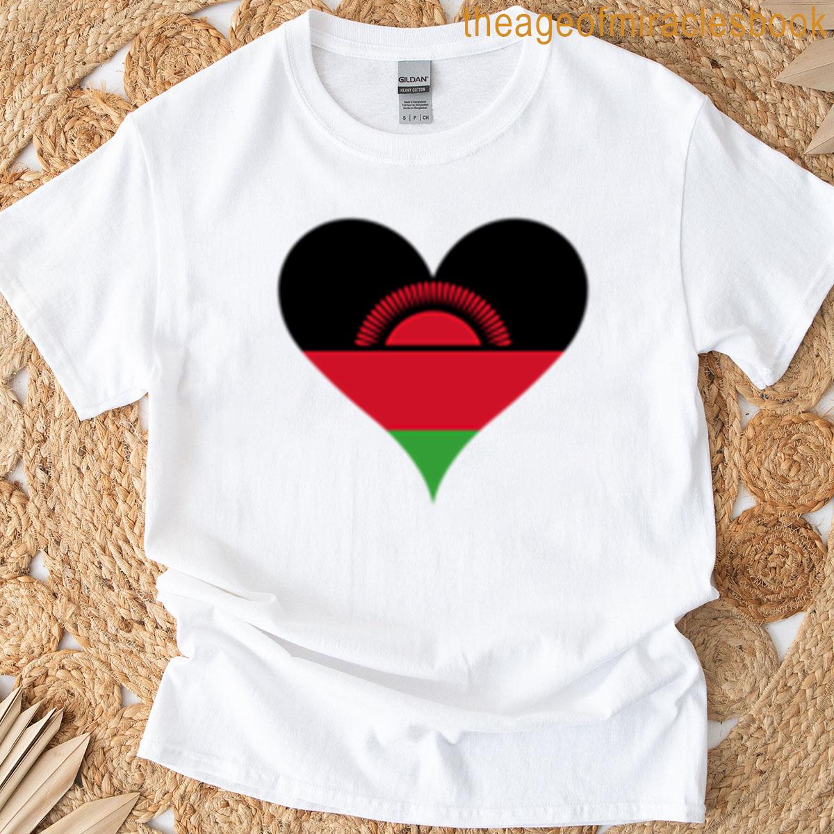 Malawi Heart Flag – Unity And Freedom T-shirt