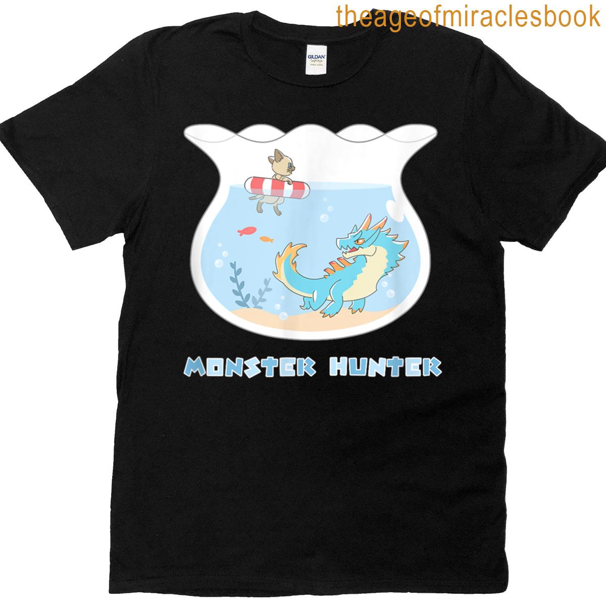 Monster Hunter Lagiacrus Felyne Fp T-shirt
