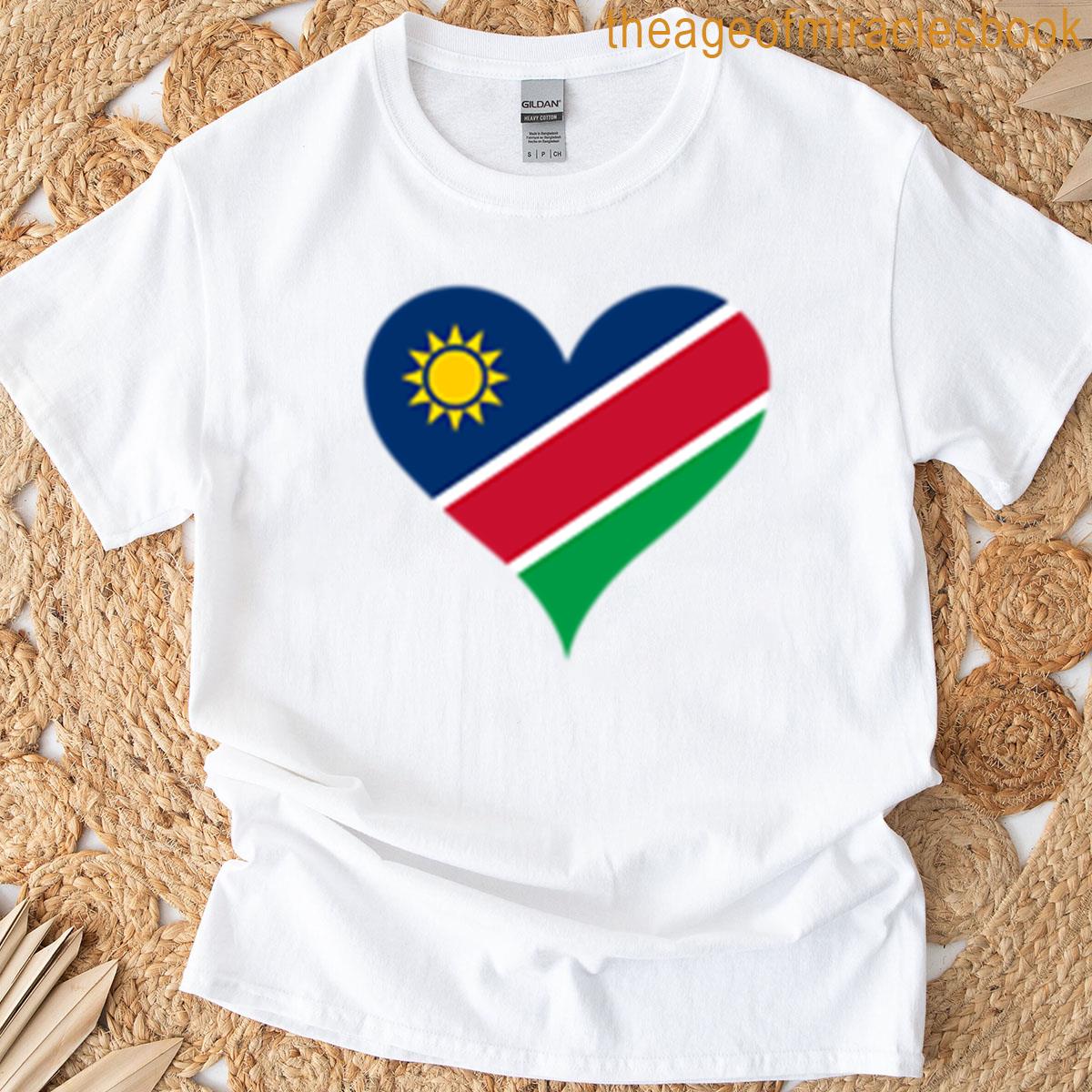 Namibia Heart Flag – Unity Liberty Justice T-shirt