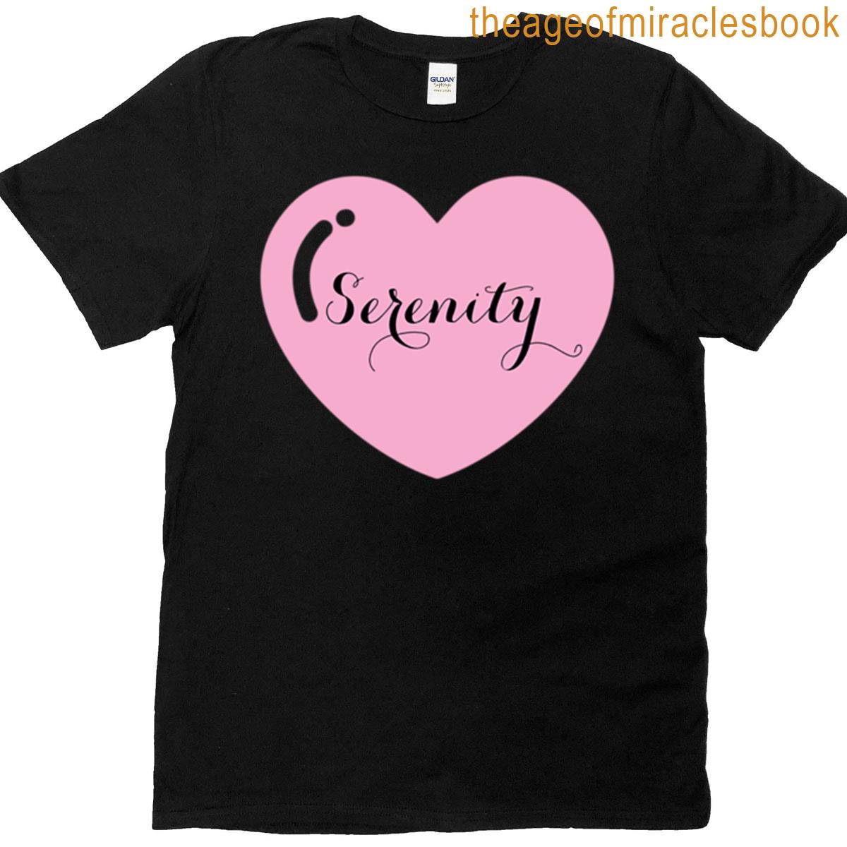 Serenity Name With Pink Heart T-shirt