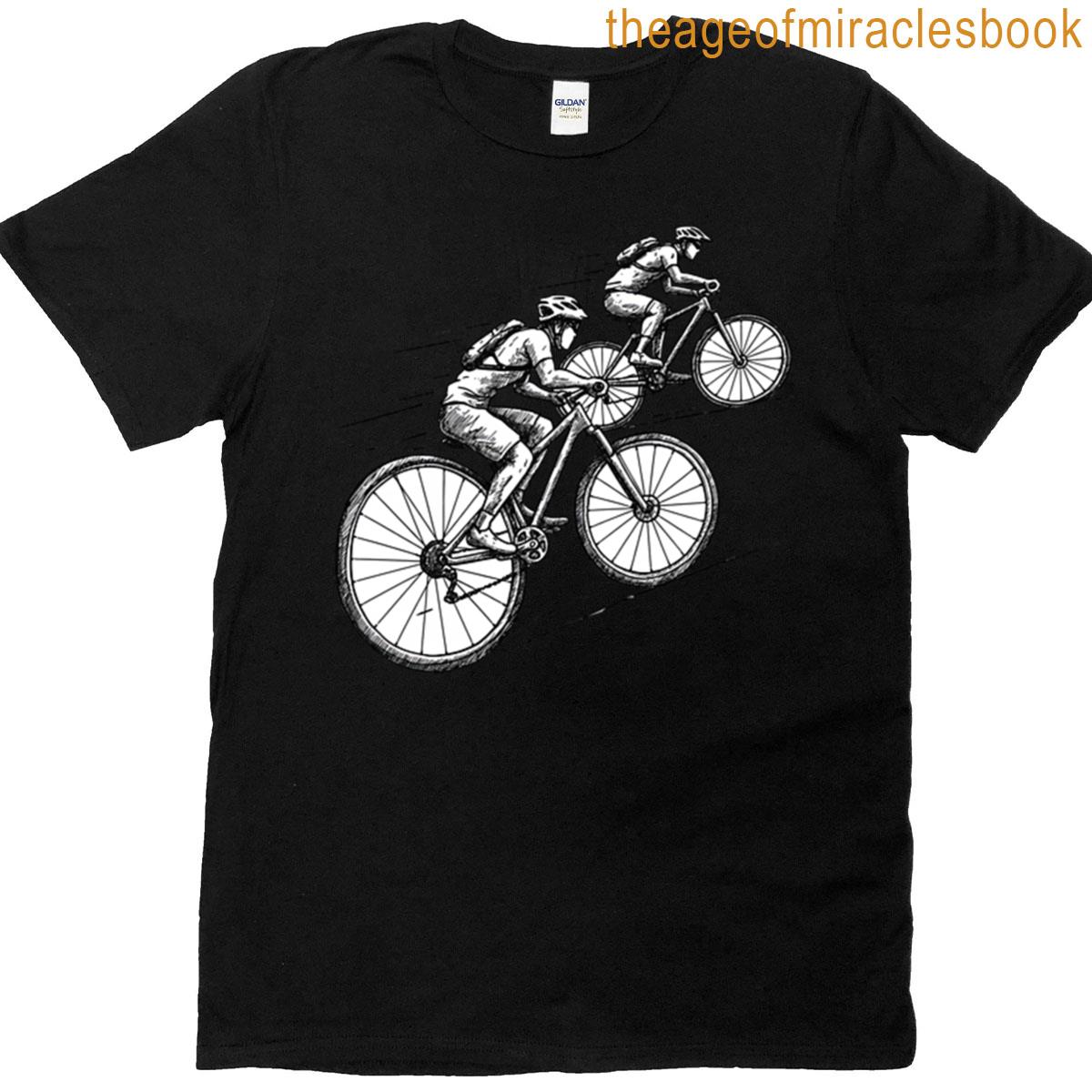 Skeletons Riding Tandem Bicycle T-shirt