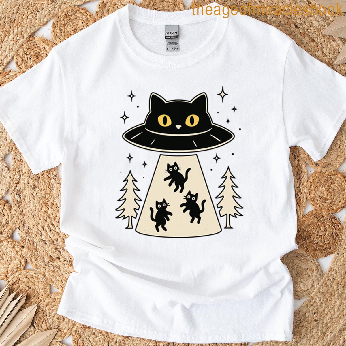 Cat Ufo Abduction T-shirt