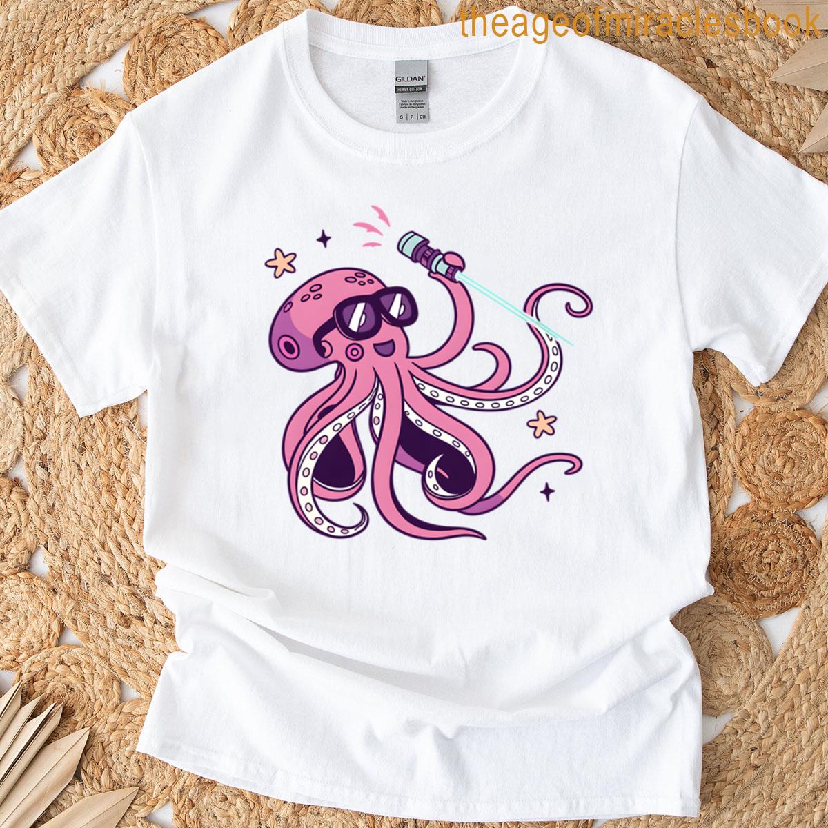 Cosmic Karaoke Octopus Active T-shirt