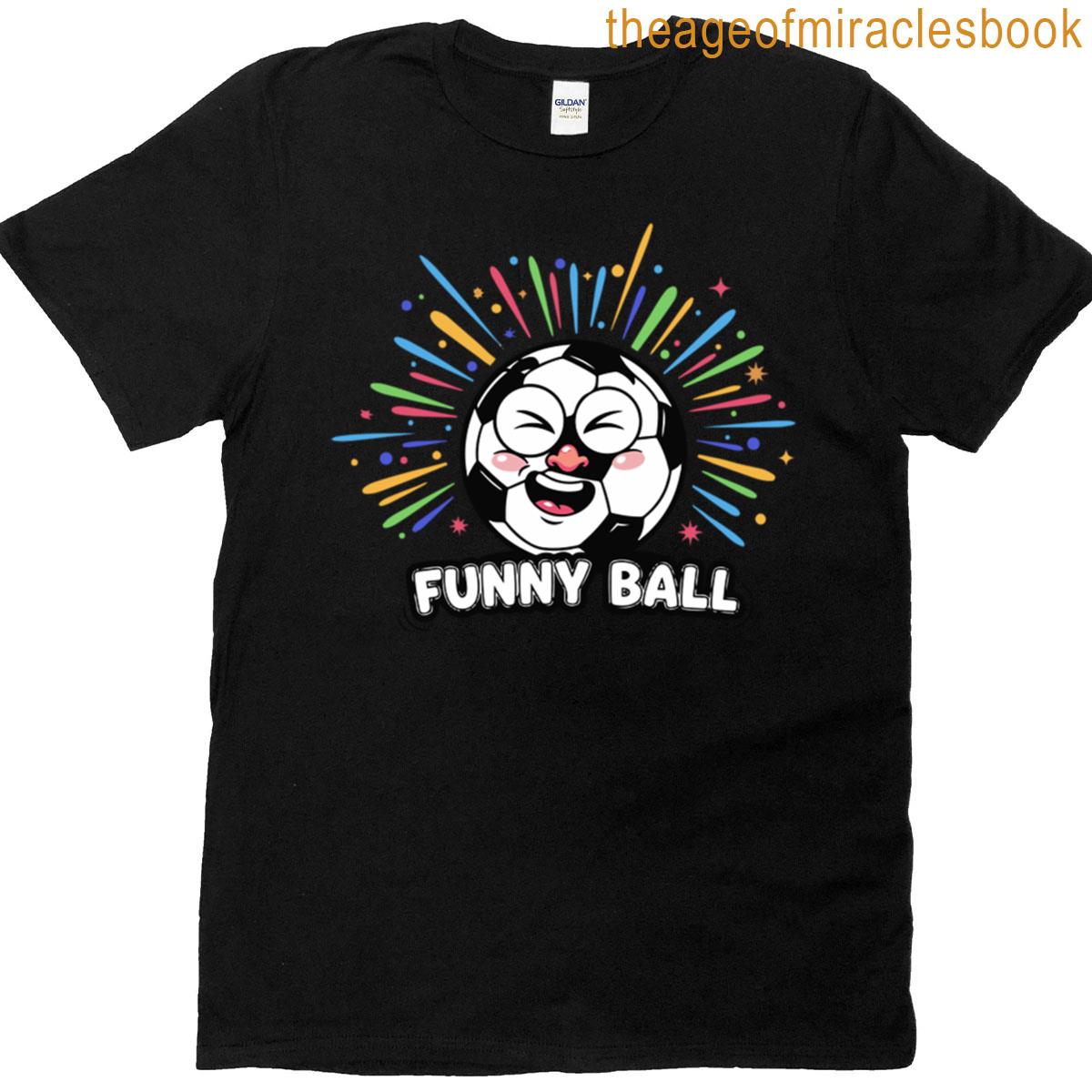 Funny Ball Cartoon Celebration Oversized T-shirt