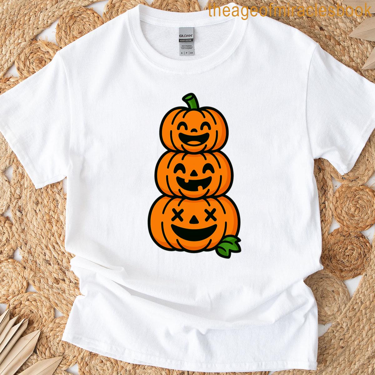 Funny Pumpkin Stack T-shirt