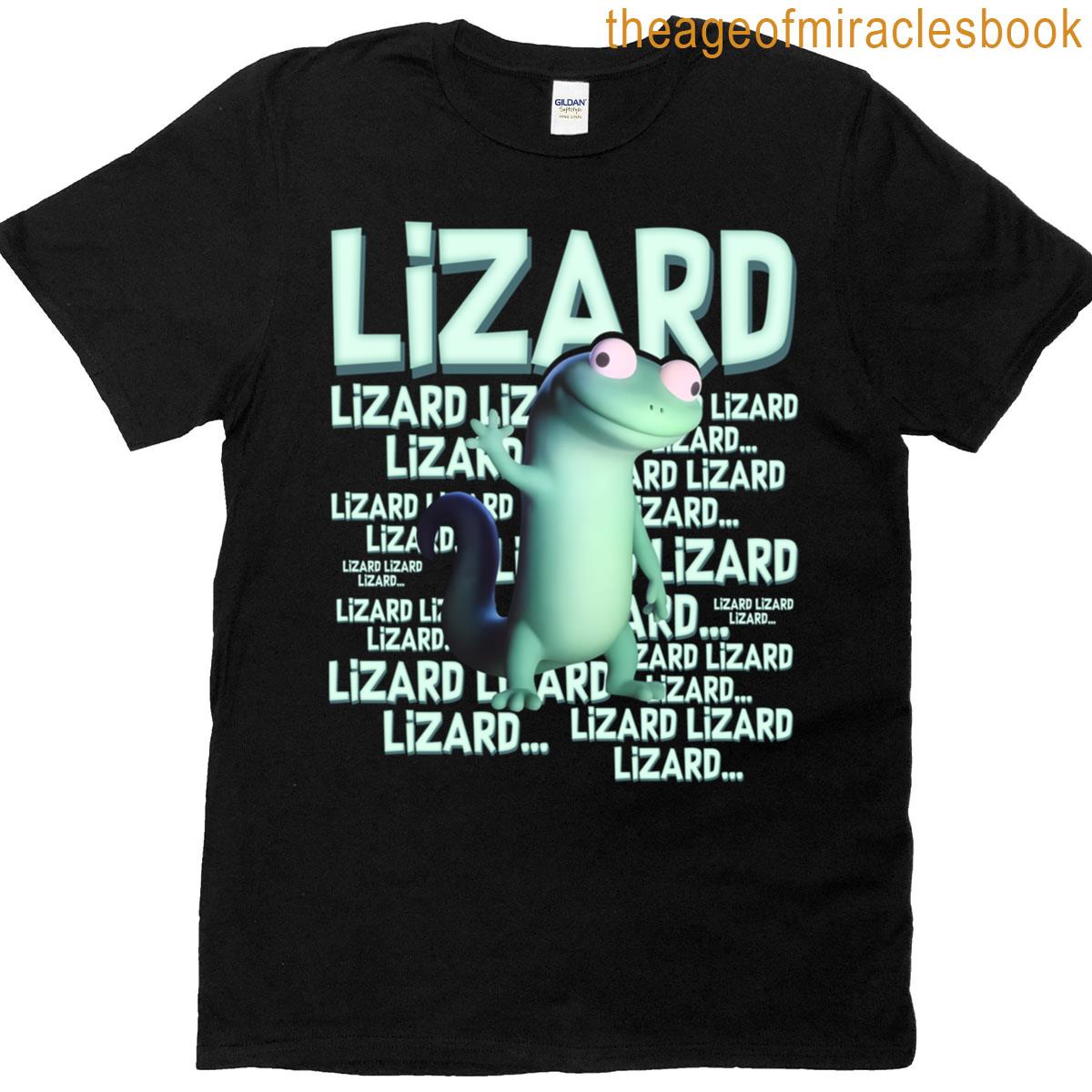 Lizard Lizard Lizard Funny Weirdcore Meme Viral Trending T-shirt