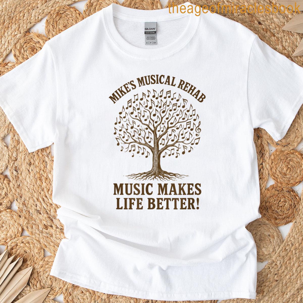 Music Makes Life Better Tree T-shirt