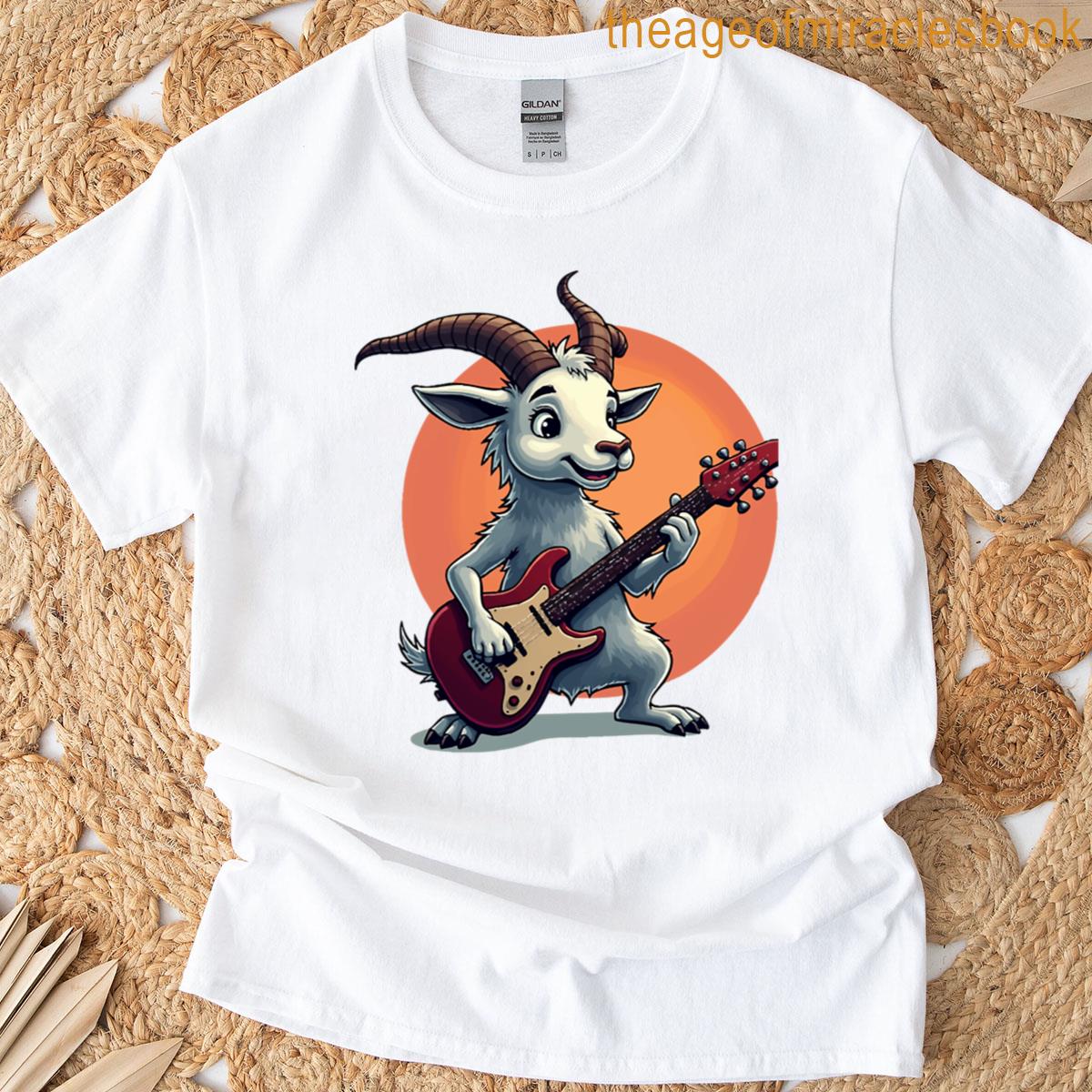 Rocking Goat With Guitar Oversized T-shirt