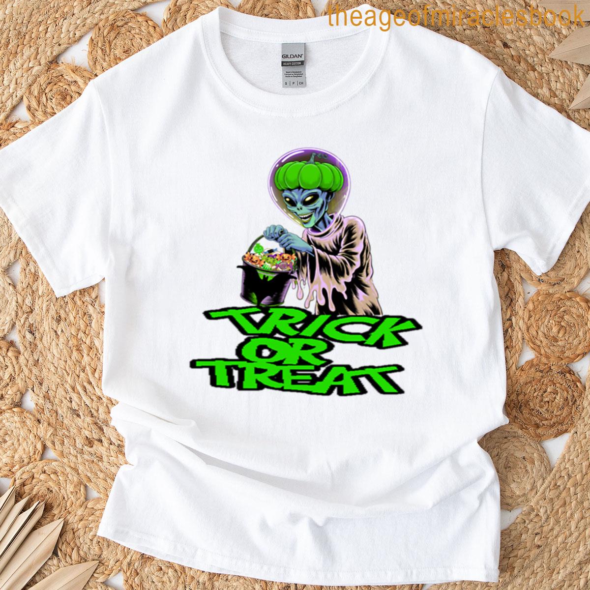 Trick Or Treat Alien Edition T-shirt