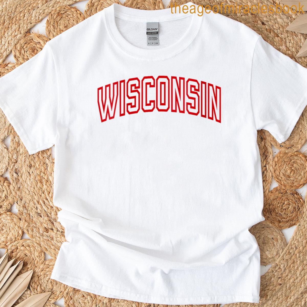 Womens Wisconsin – Throwback Design – T-shirt