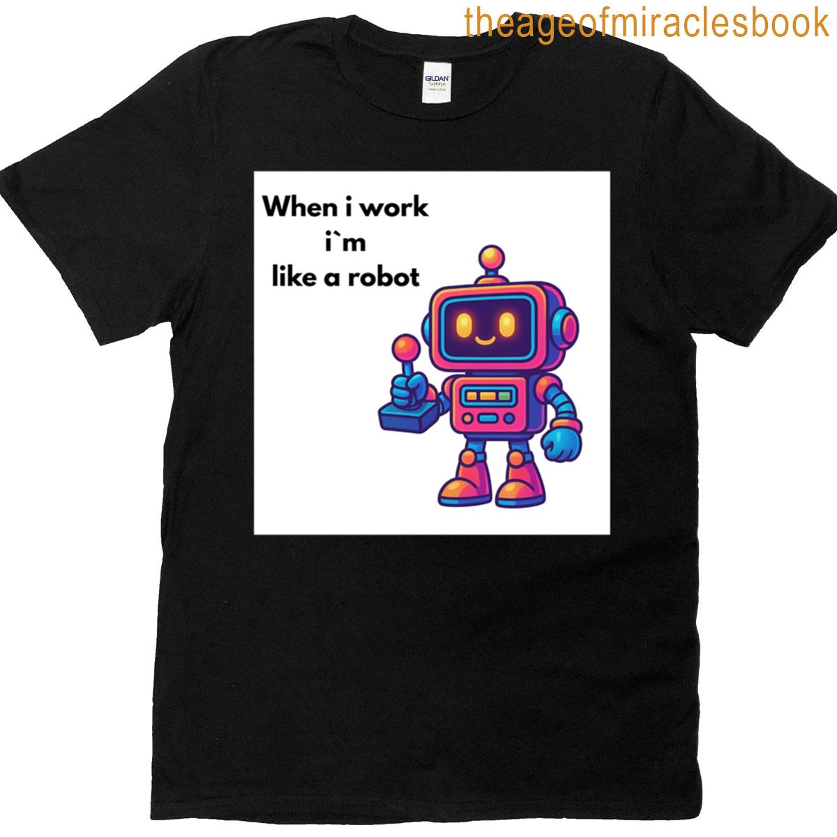 Work Robot Oversized T-shirt