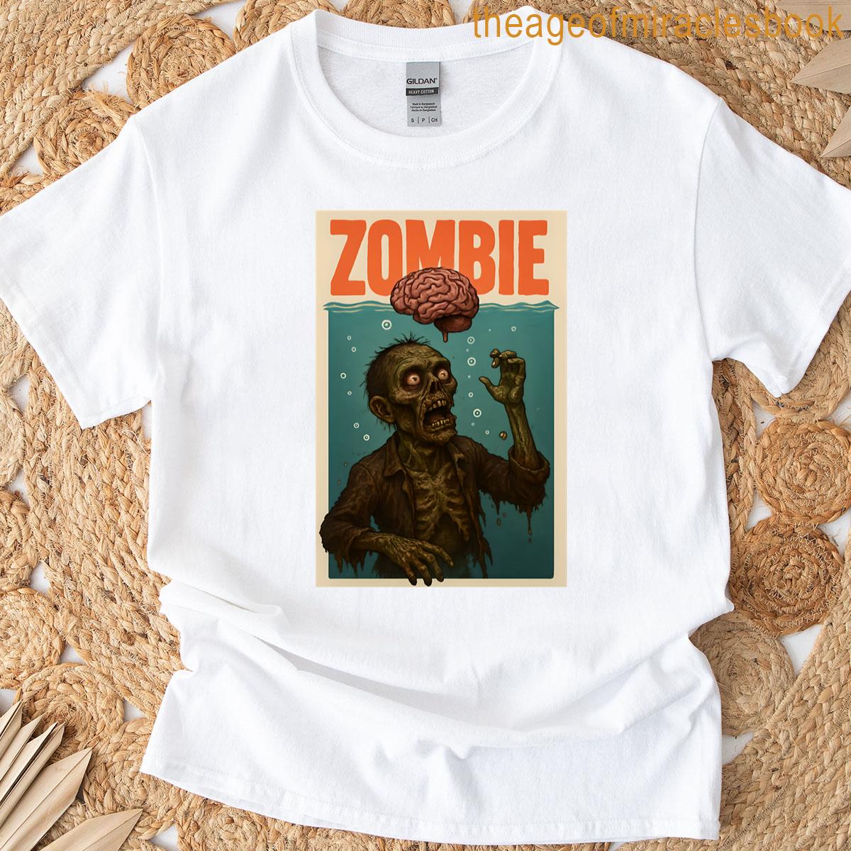 Zombie Underwater – Underwater Brain Hunt T-shirt