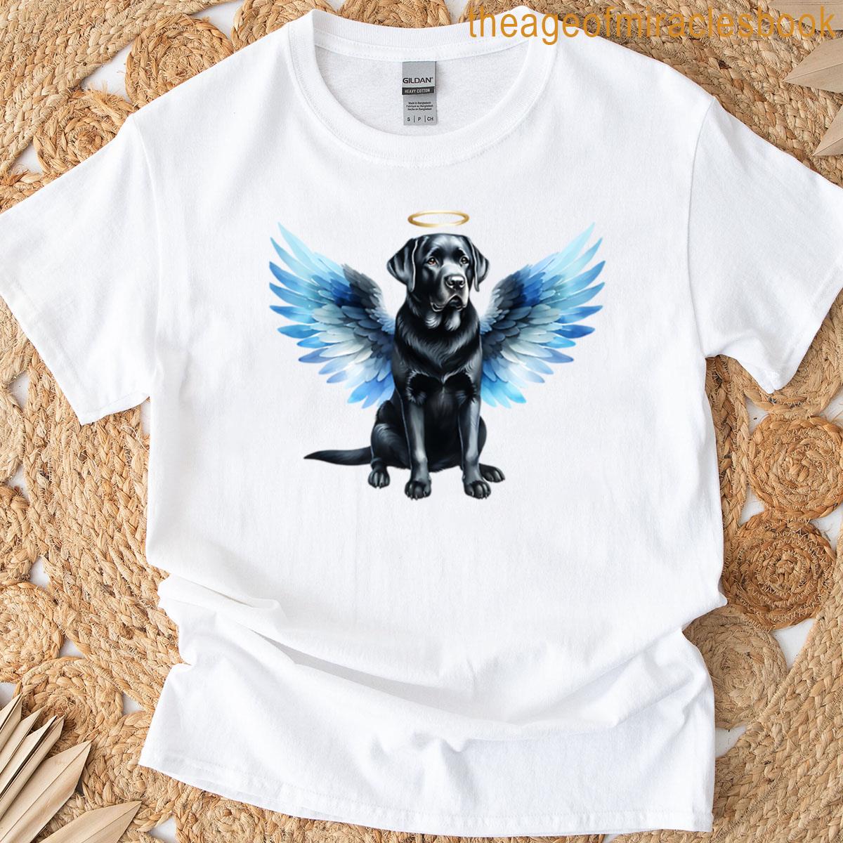 Black Labrador Retriever Angel T-shirt