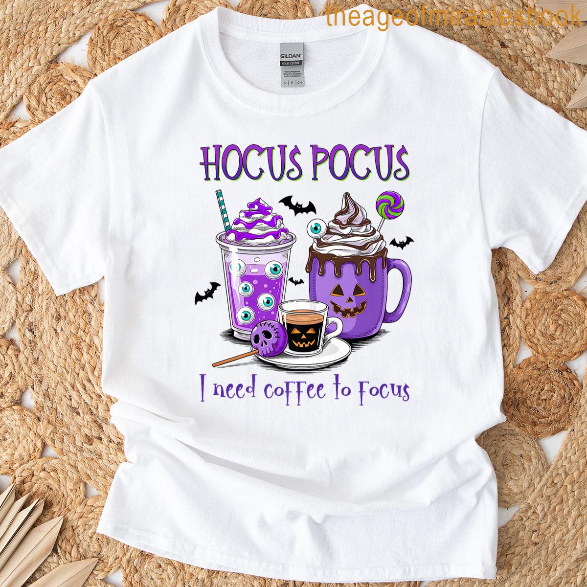 Pocus Hocus Coffee Drinks Hocus I Need Coffee Premium T-shirt