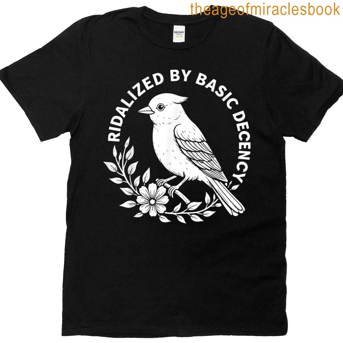 Radicalized By Basic Decency Floral Feminist Progressive T-shirt