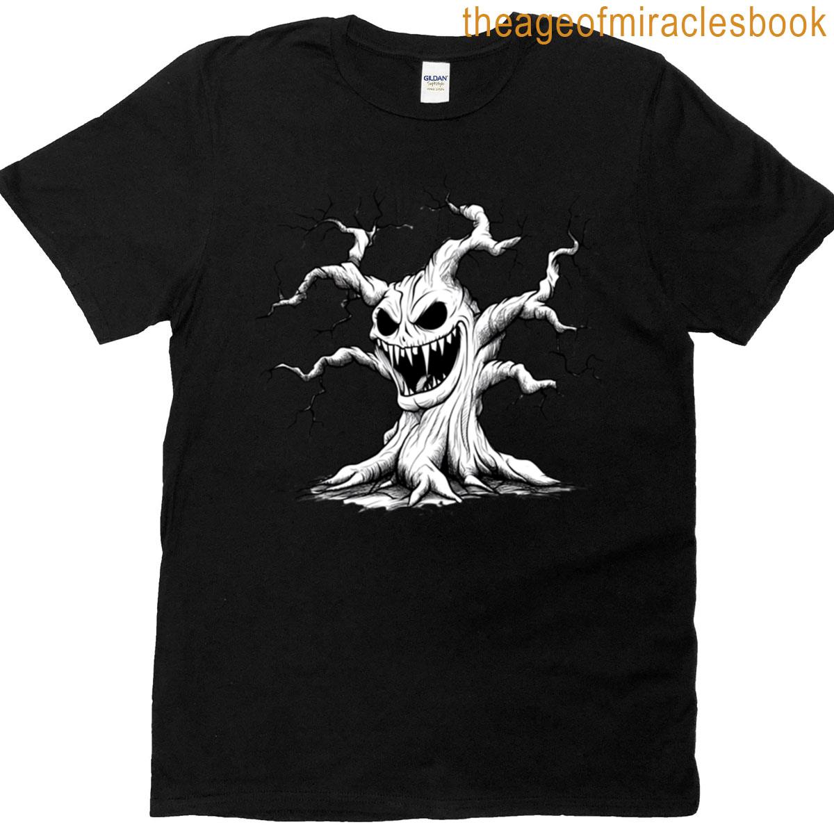 The Angry Bone Tree Haunted Horror Art T-shirt