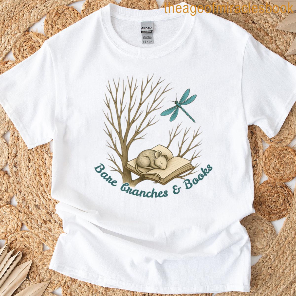 Whimsigoth Forest Mouse And Dragonfly T-shirt