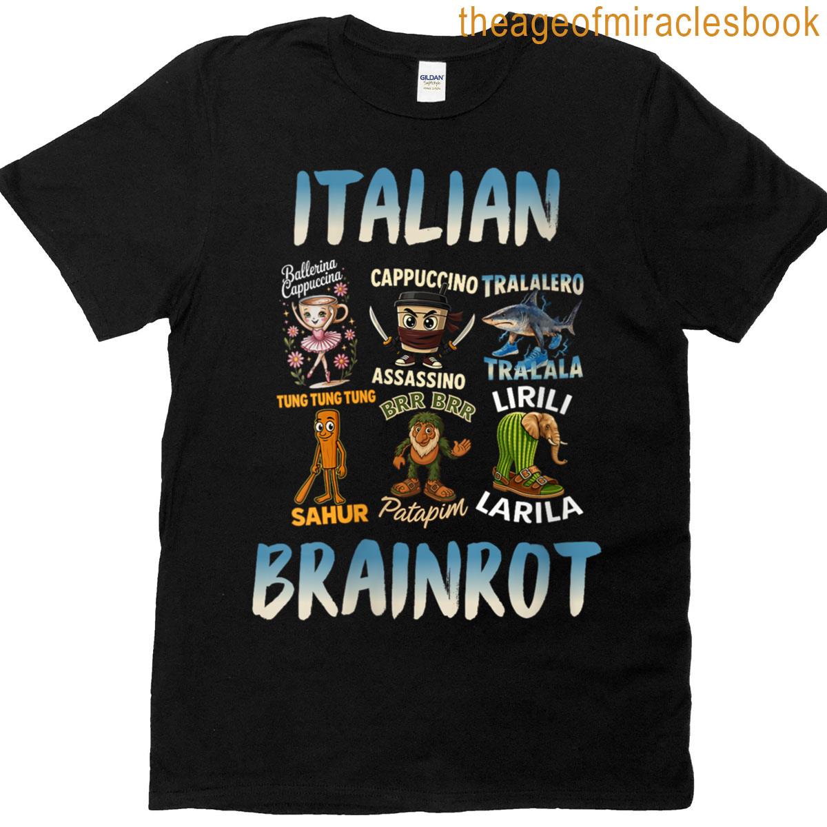 Womens Italian Brainrot T-shirt
