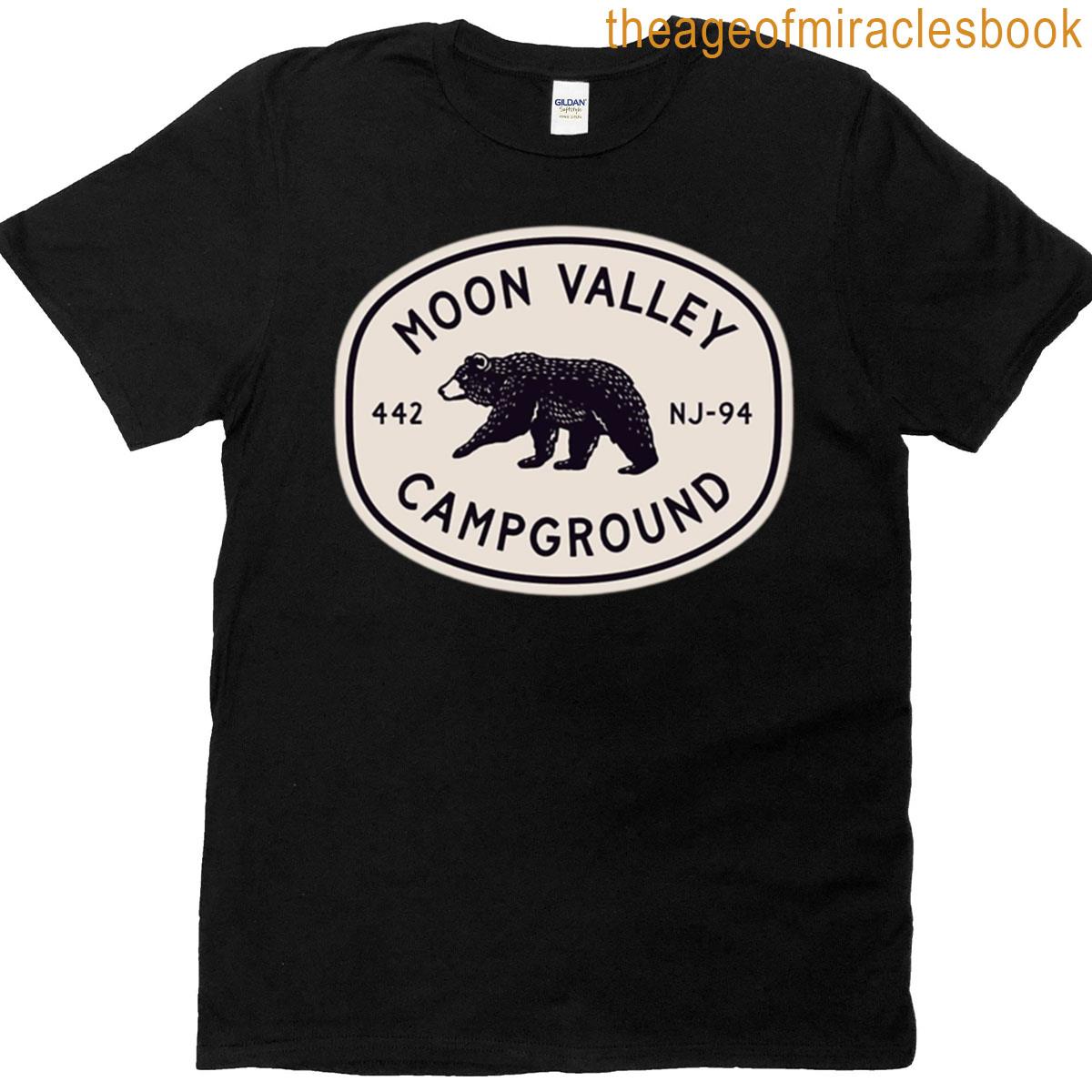 Bear Retro Camping Badge Illustration Oversized T-shirt