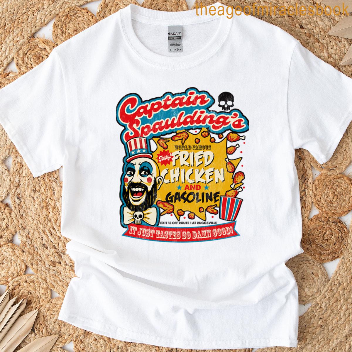 Captain Spaulding Famous Chicken Worn Lts T-shirt