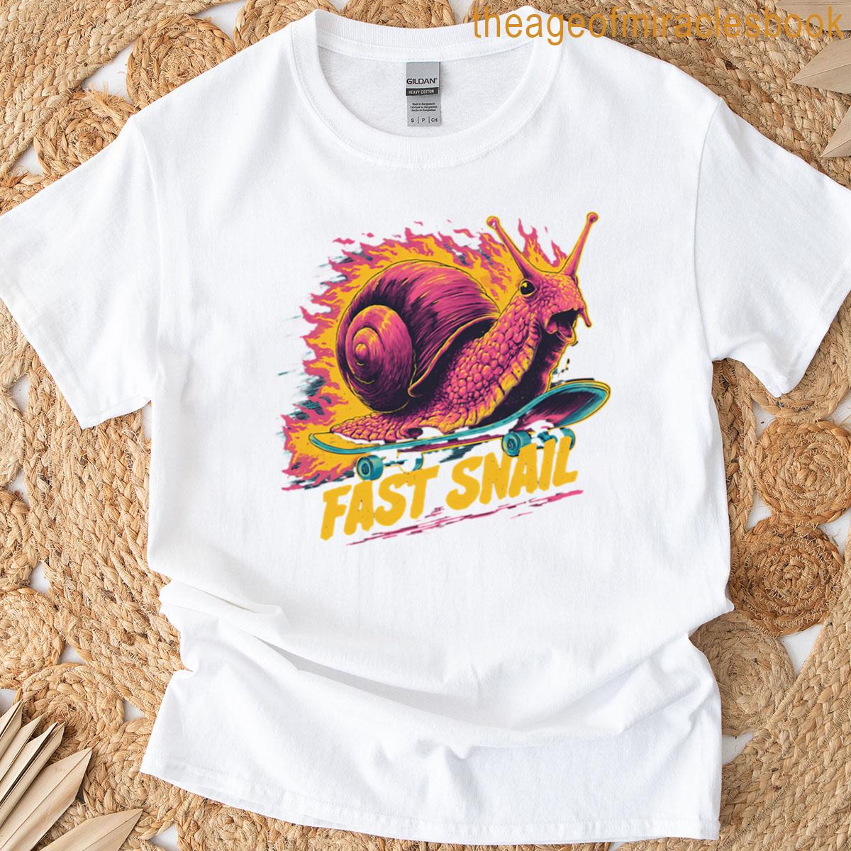 Fast Snail On Fire T-shirt