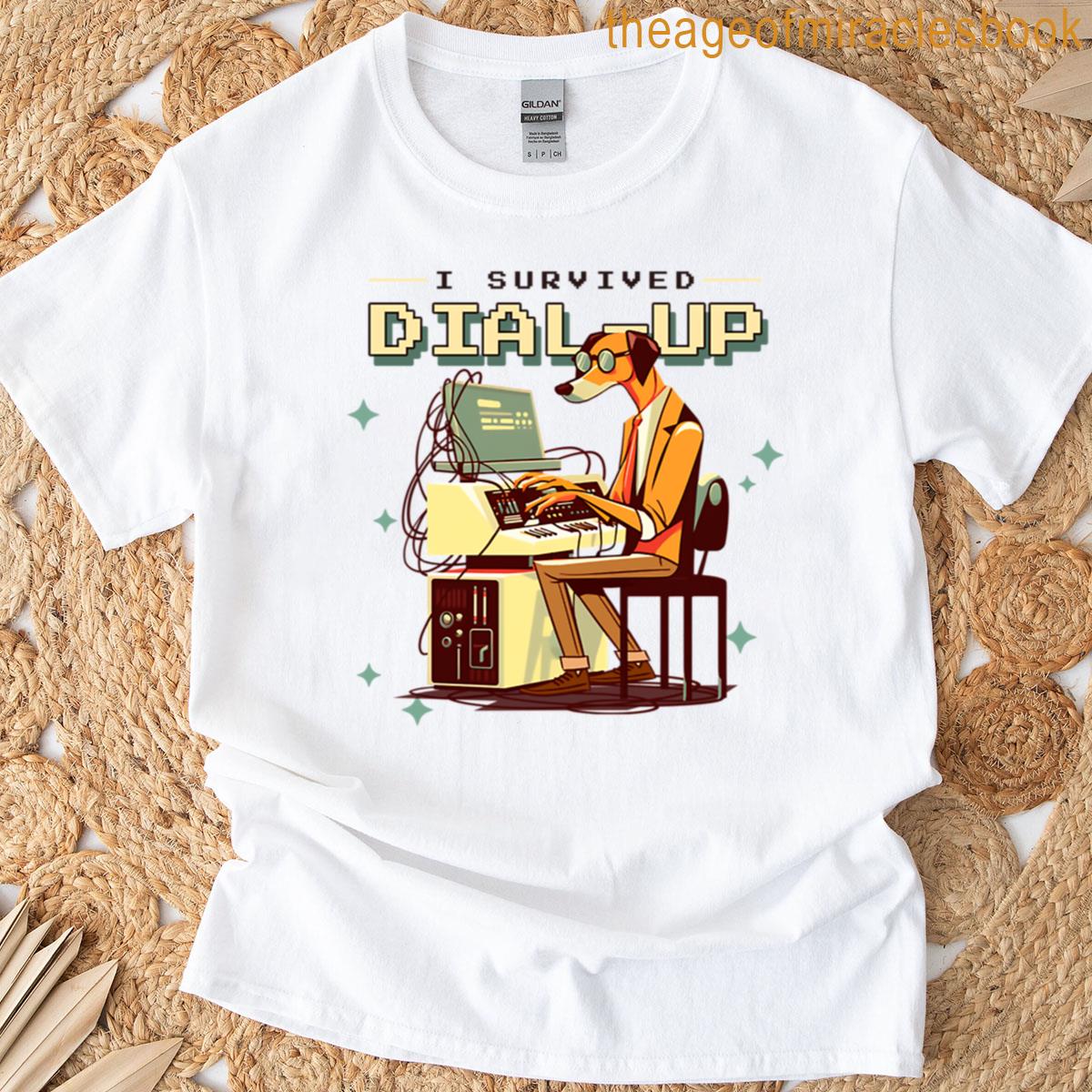 I Survived Dial-up Retro Internet Warrior T-shirt