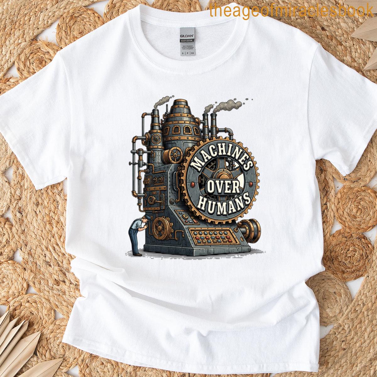 Machines Over Humans Oversized T-shirt