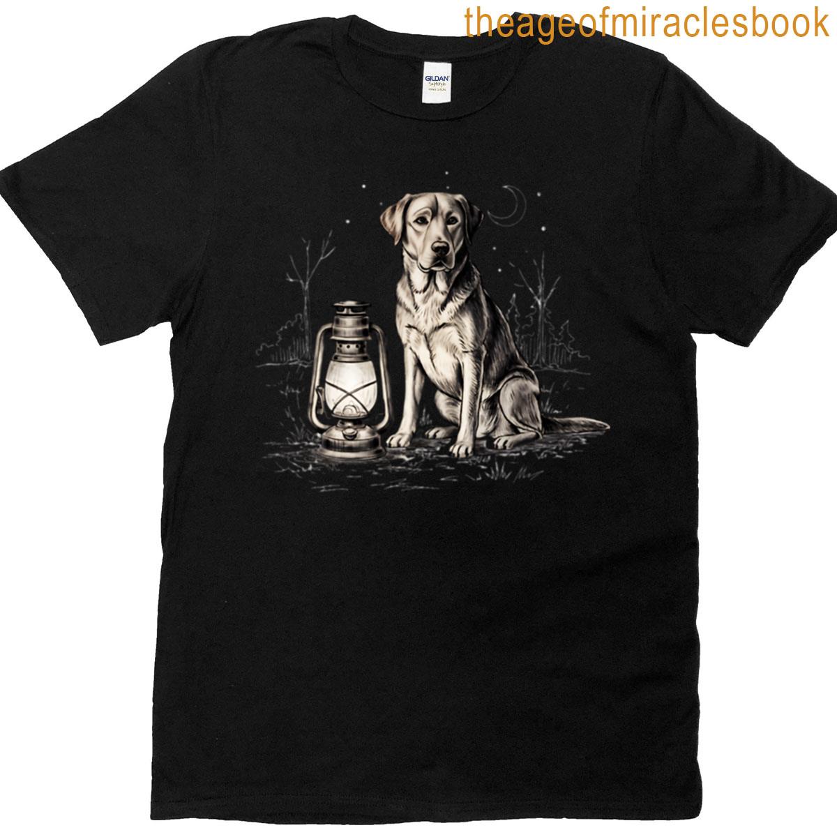 Moonlit Labrador With Lantern T-shirt