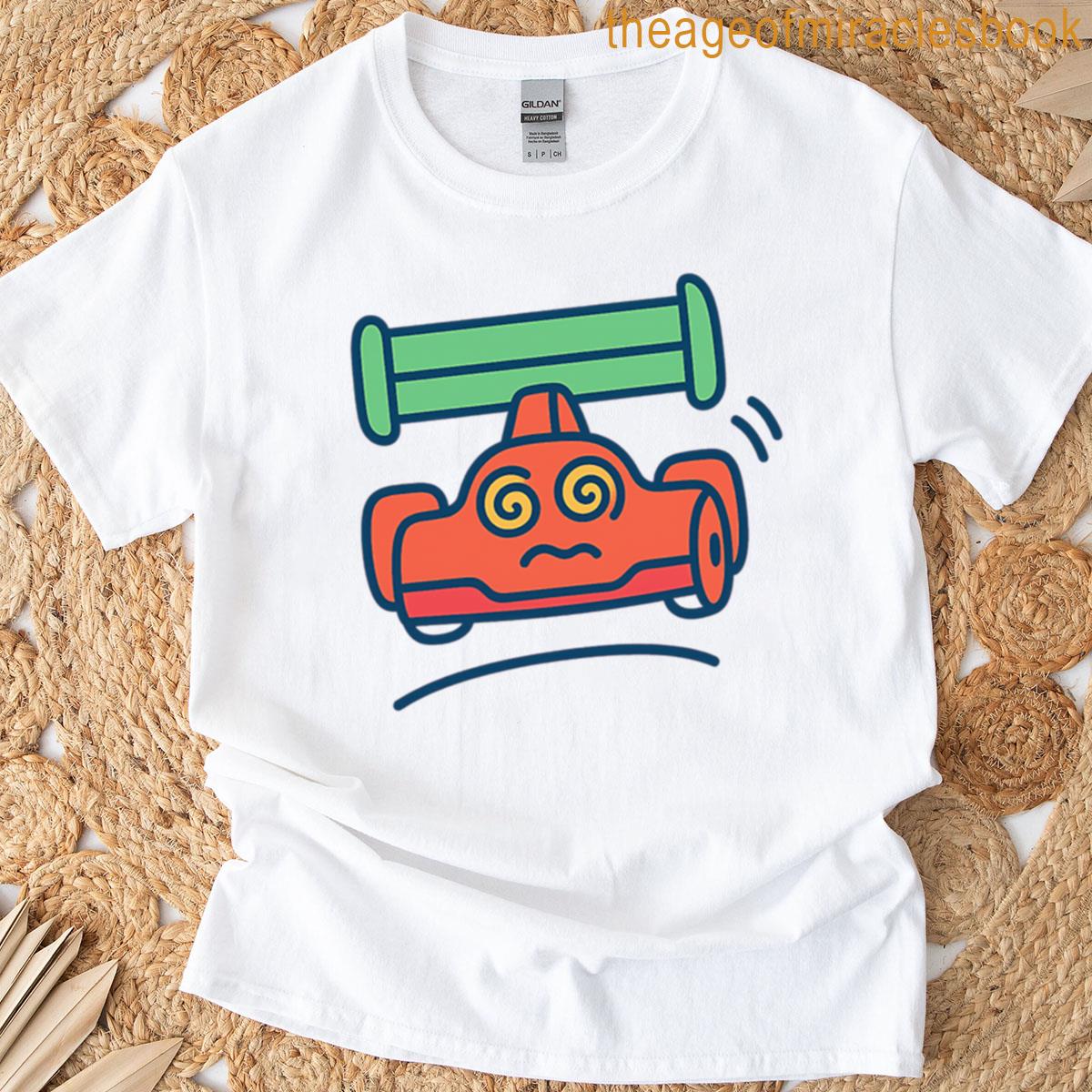 Orange And Green Dizzy Formula1 T-shirt