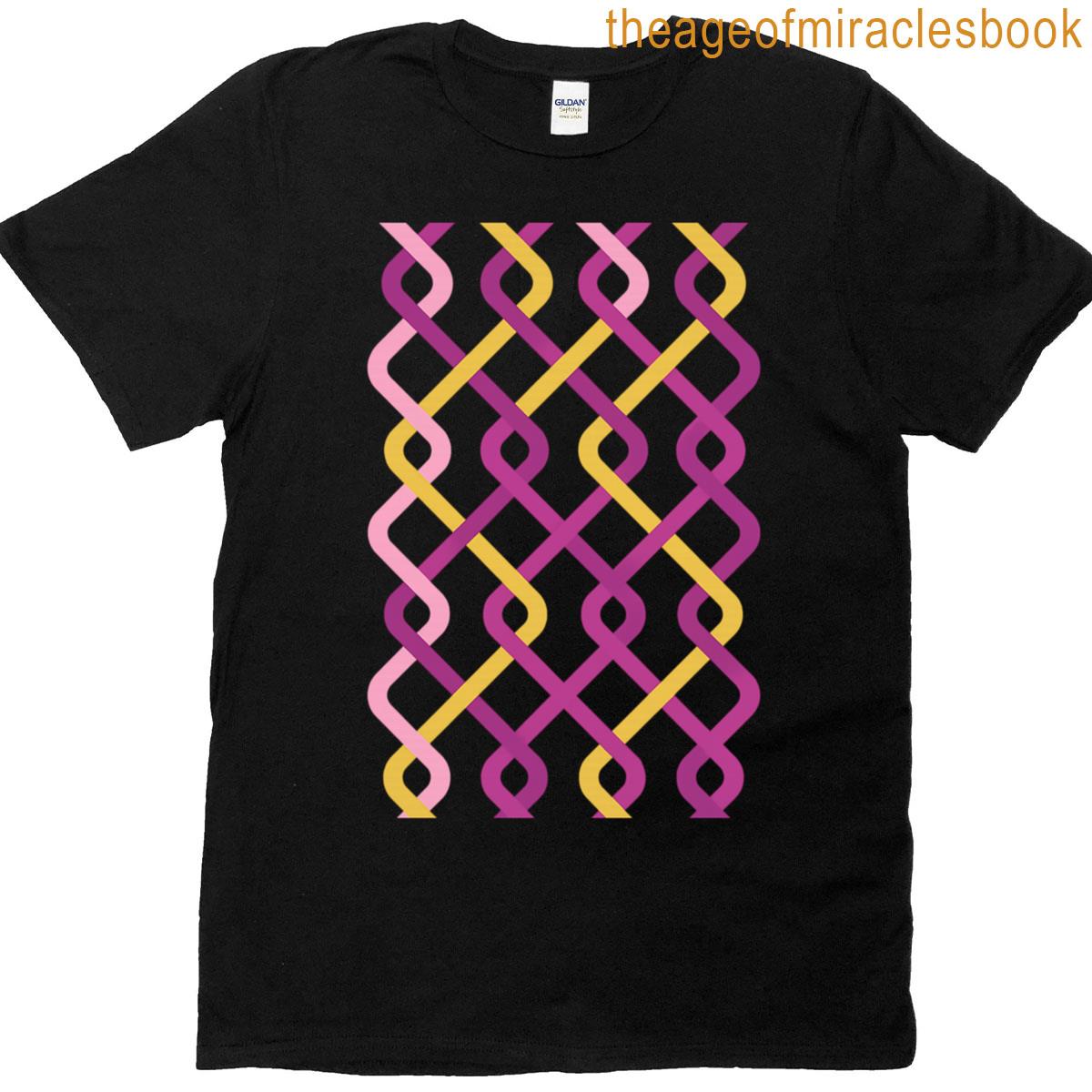Pink Aurora Knots Oversized T-shirt