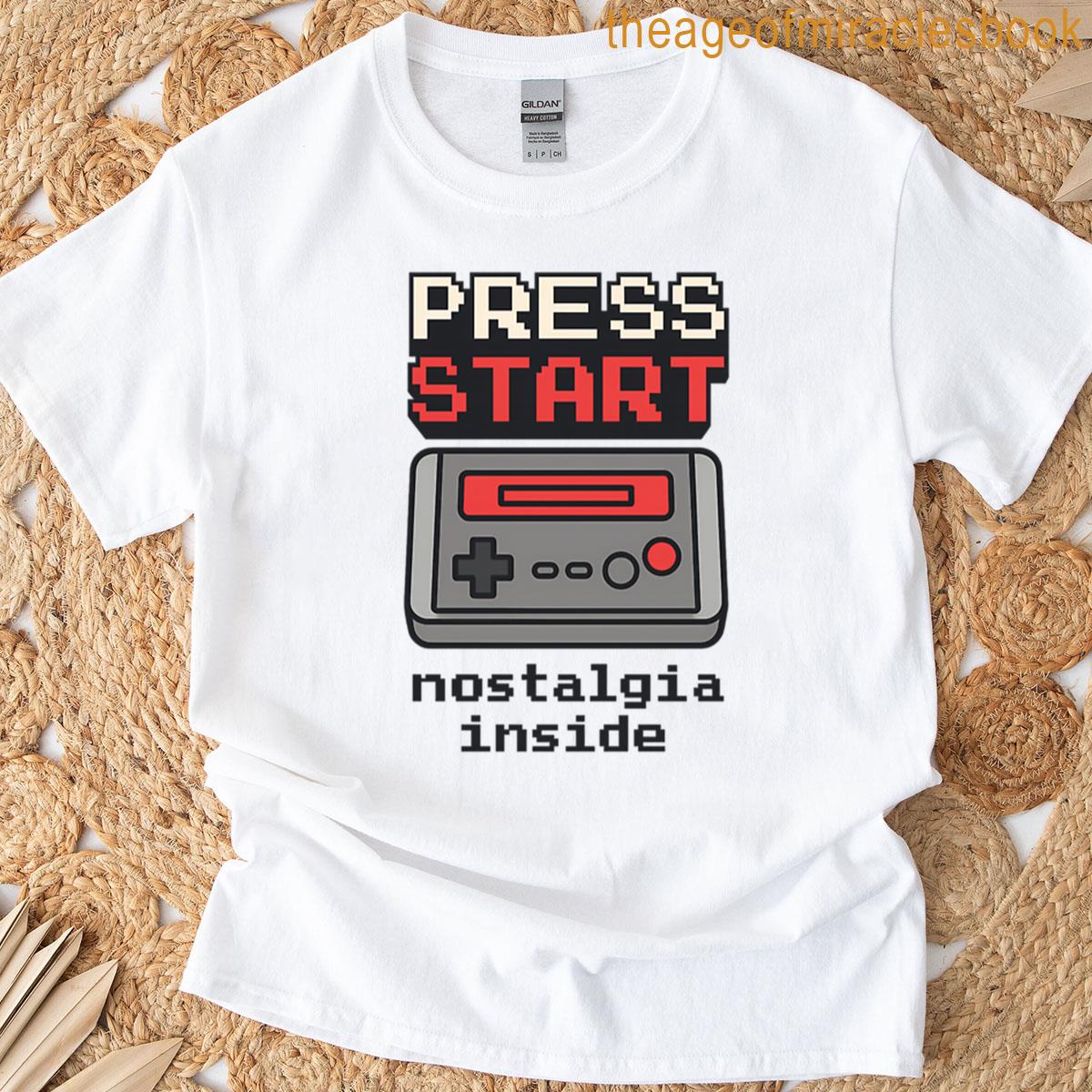 Press Start Retro Console Nostalgia T-shirt