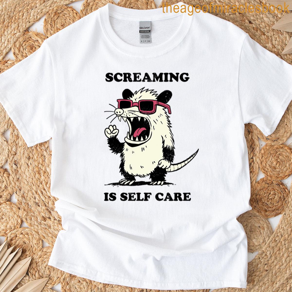 Screaming Is Self Care Oversized T-shirt