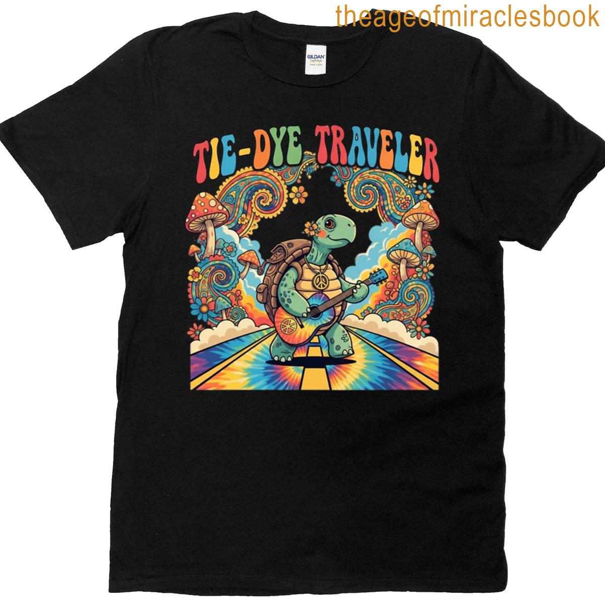Tie-dye Turtle Traveler T-shirt