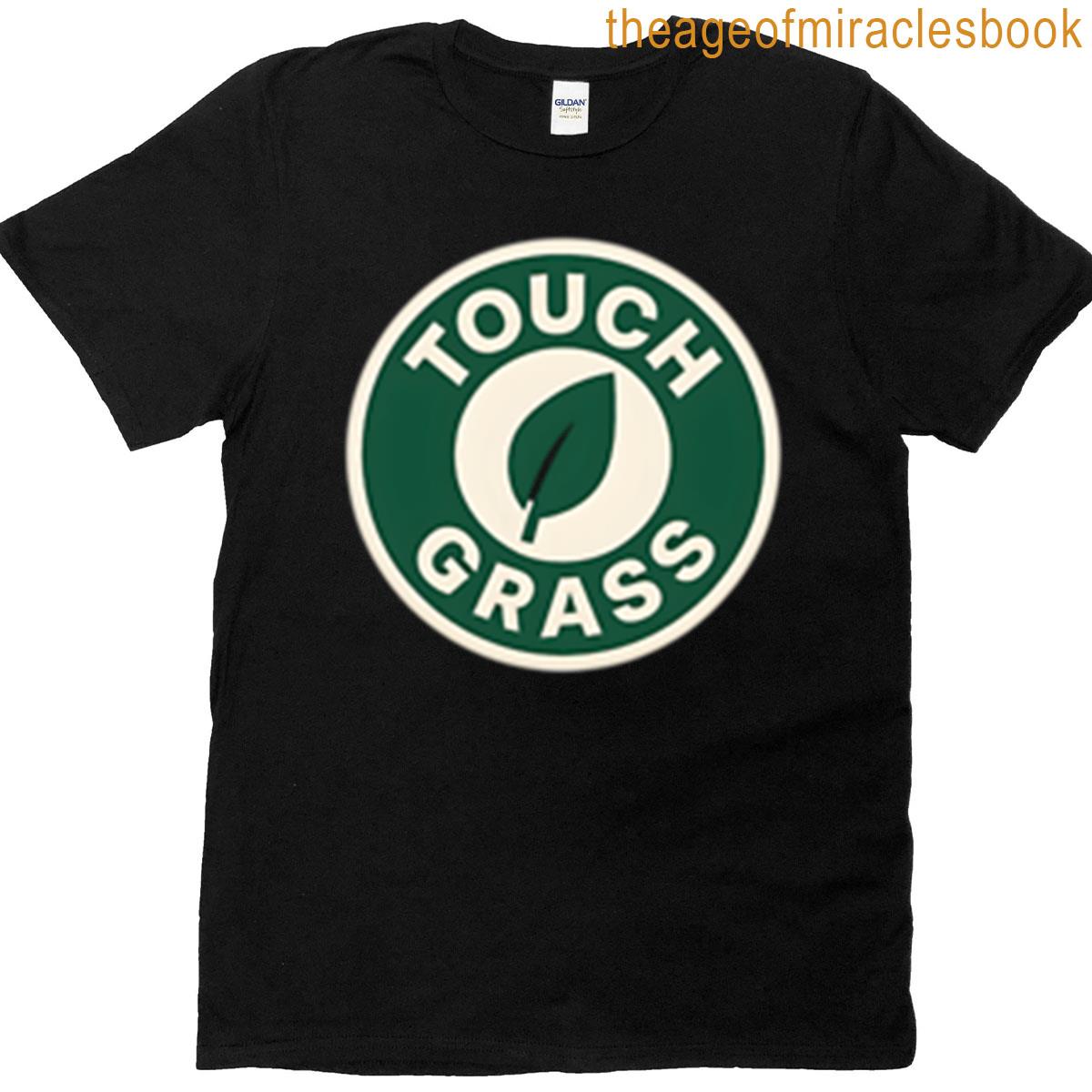 Touch Grass – Cream Leaf Seal T-shirt