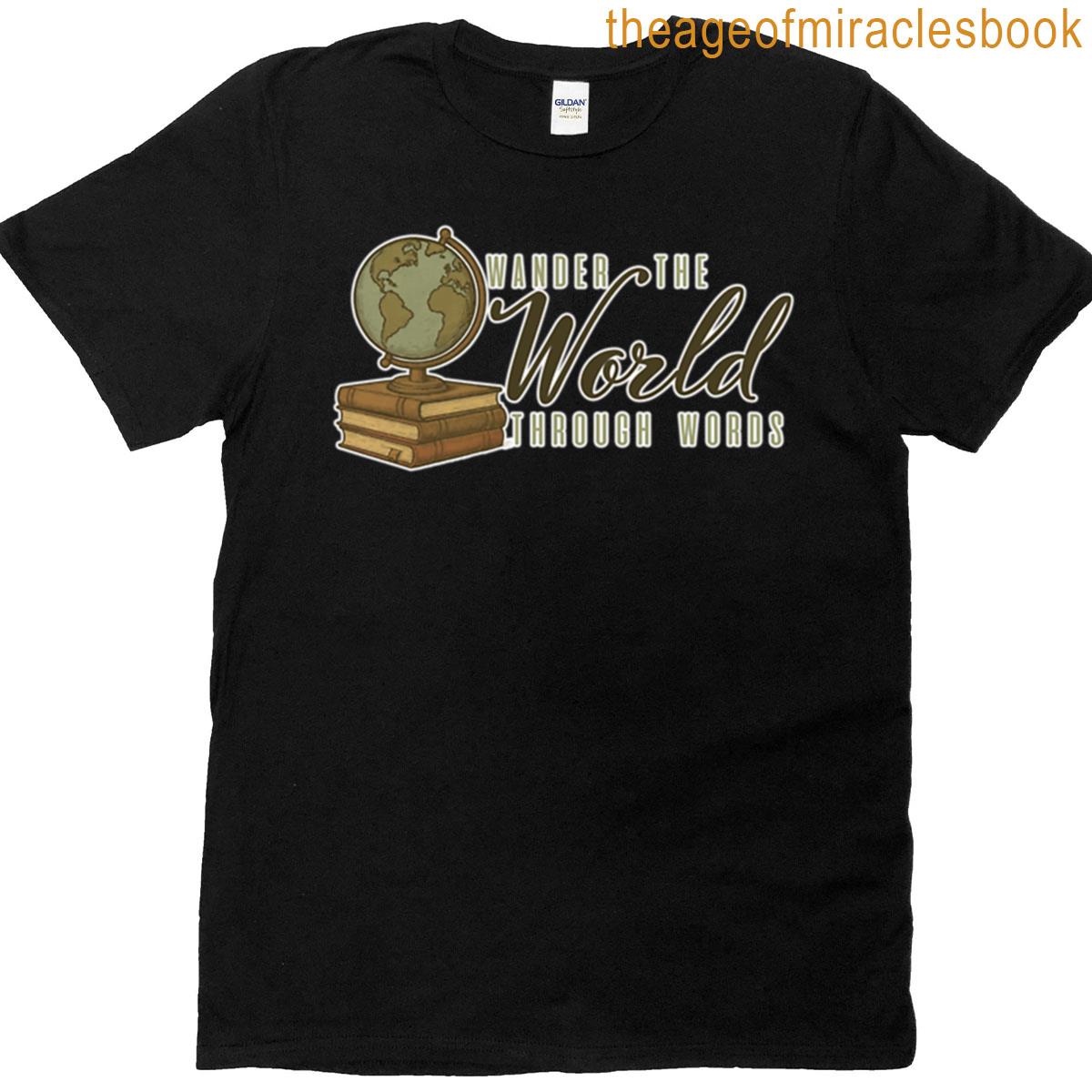Wander The World Through Words Oversized T-shirt