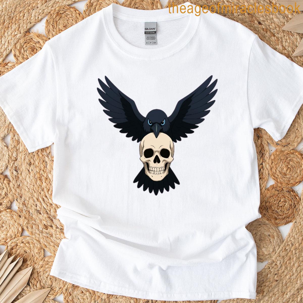Crow Carrying A Skull T-shirt