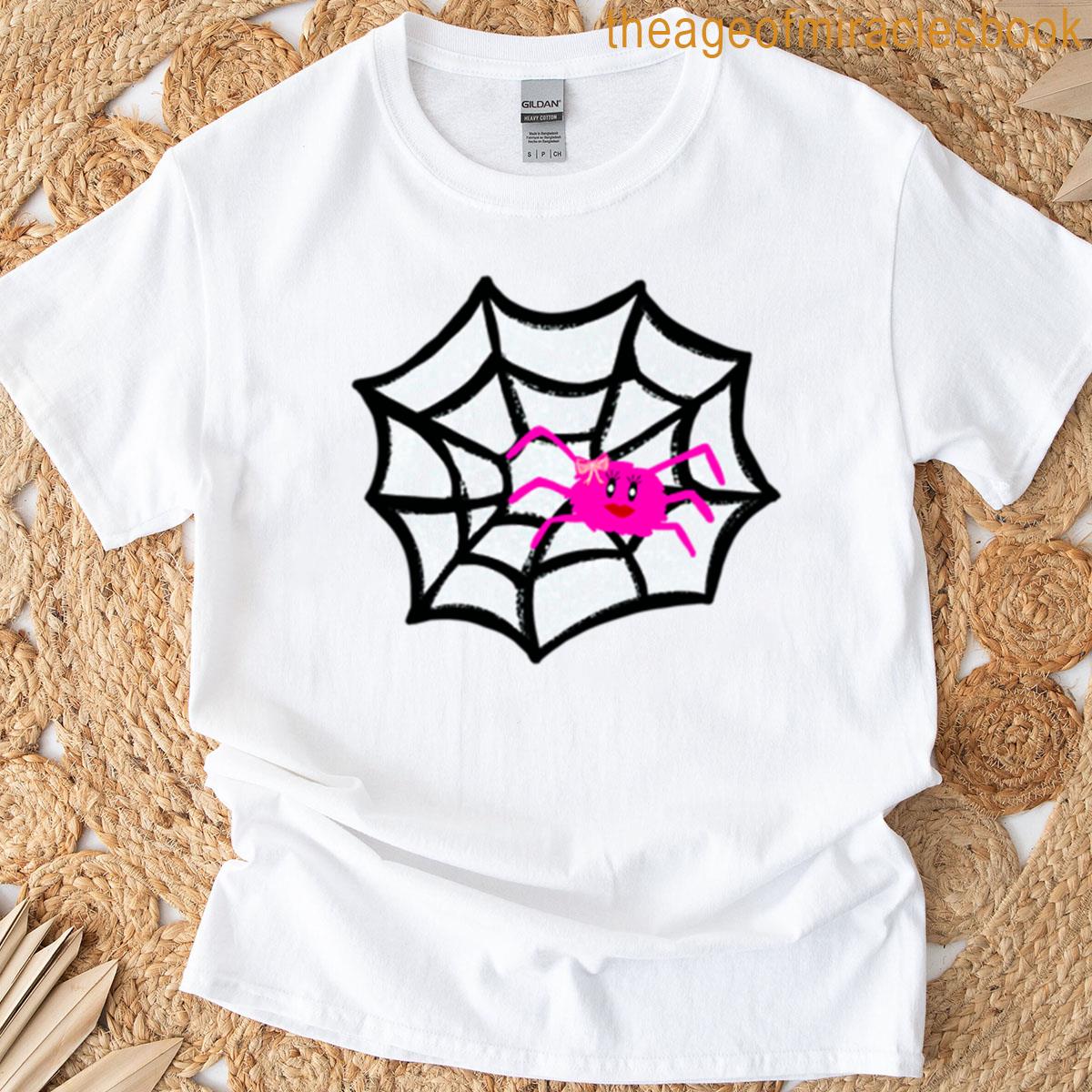 Diva Spider In Glitter Web T-shirt