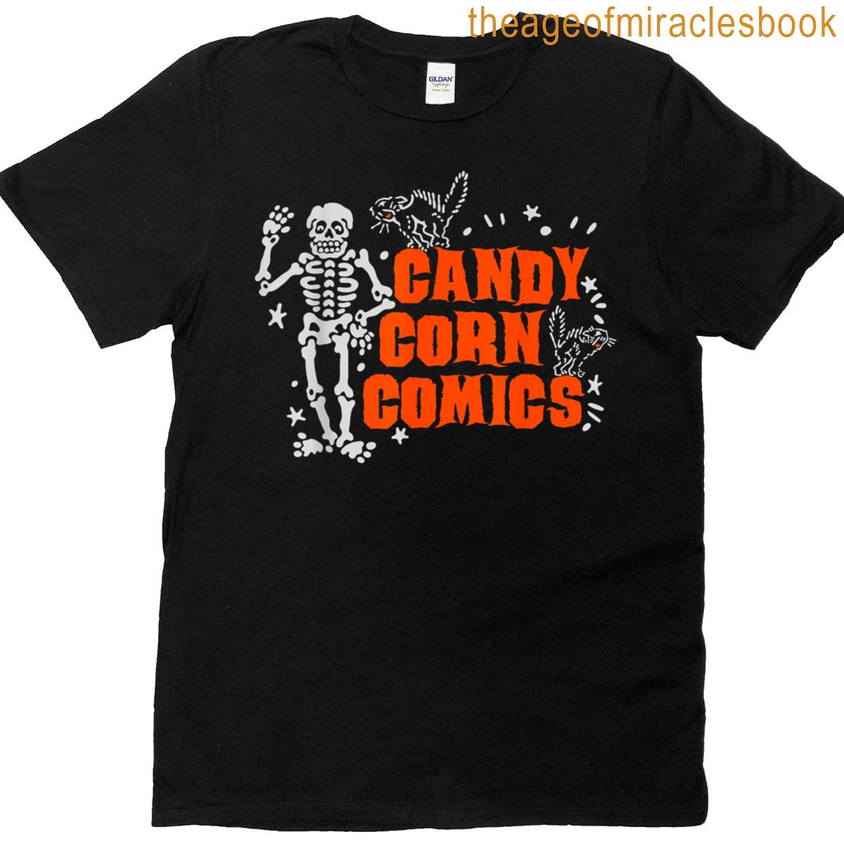 Halloween Skeleton And Cats T-shirt