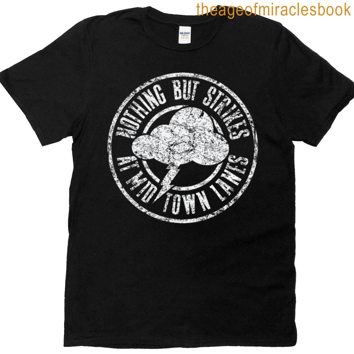 Nothing But Strikes Throw Down Trip Pro Bowler Design T-shirt