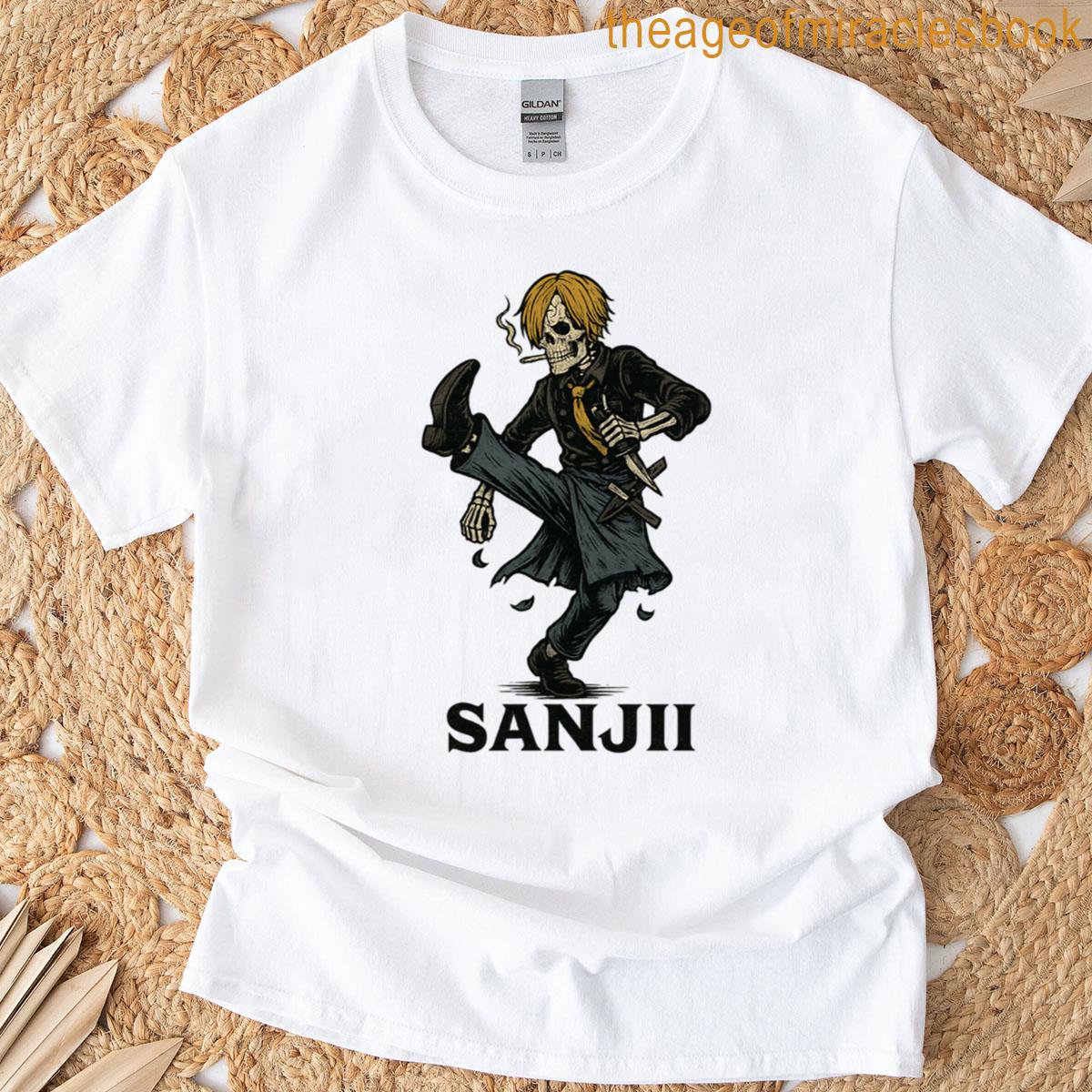 Skeleton Sanji Gothic Anime T-shirt