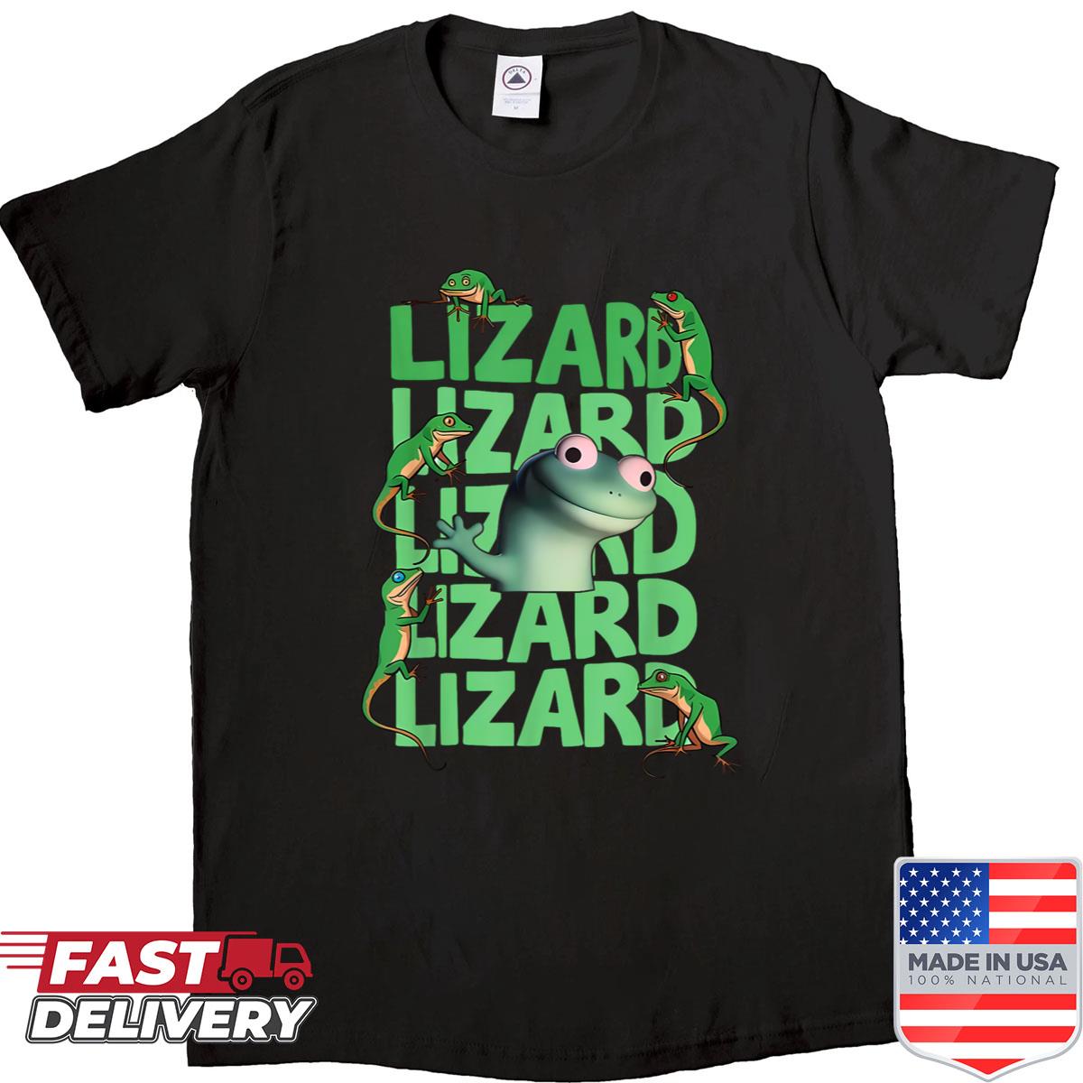 Funny Lizard Y2k Meme Shirt