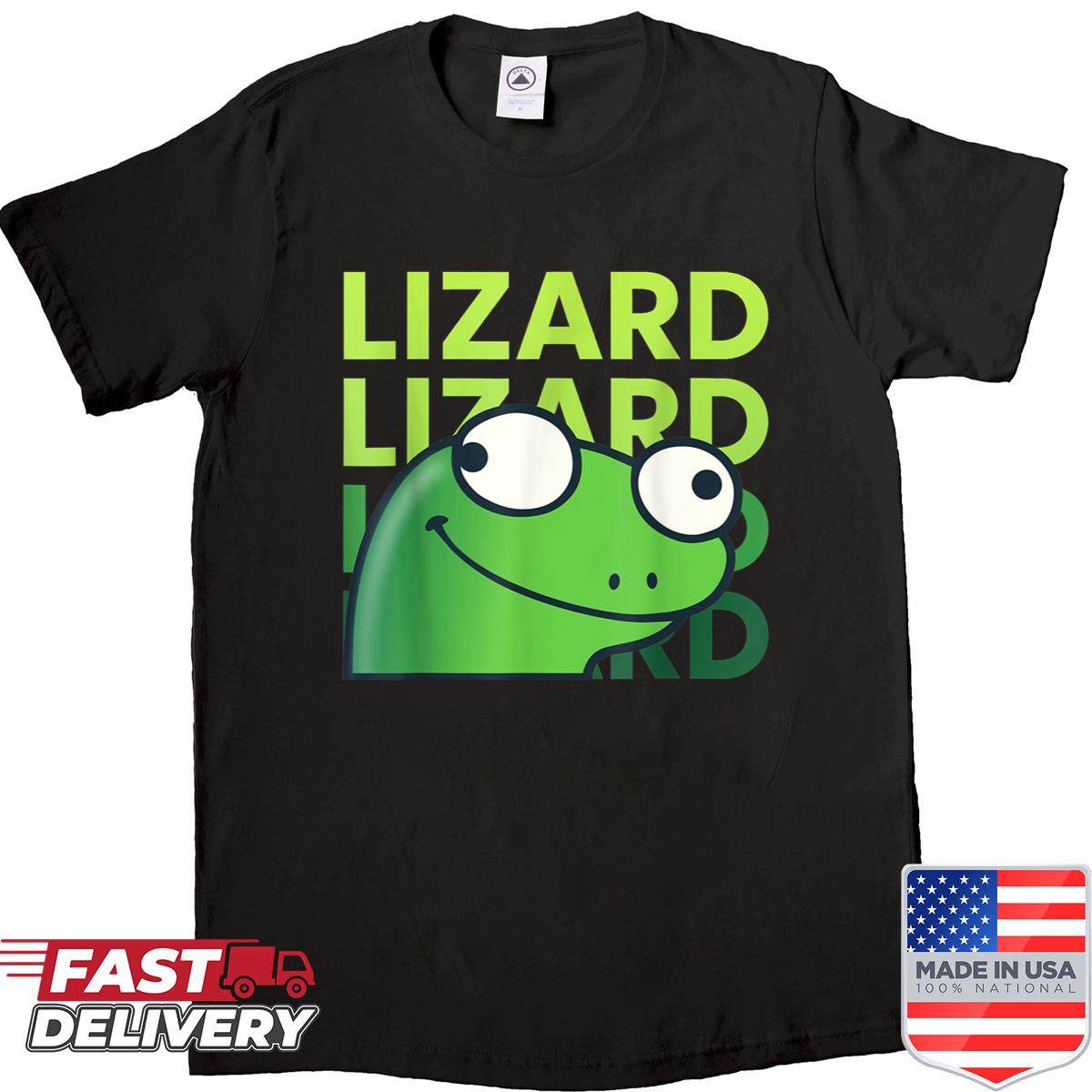 Funny Weirdcore Lizard Lizard Lizard Meme Shirt