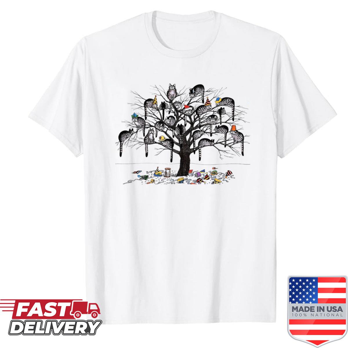 B Kliban Cat Tree Shirt