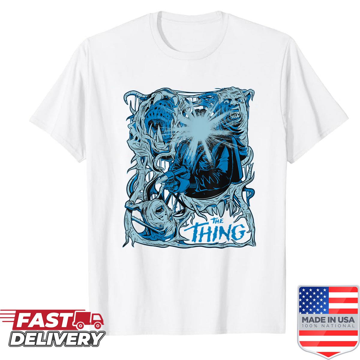 The Thing Comic Horror Panel Shirt