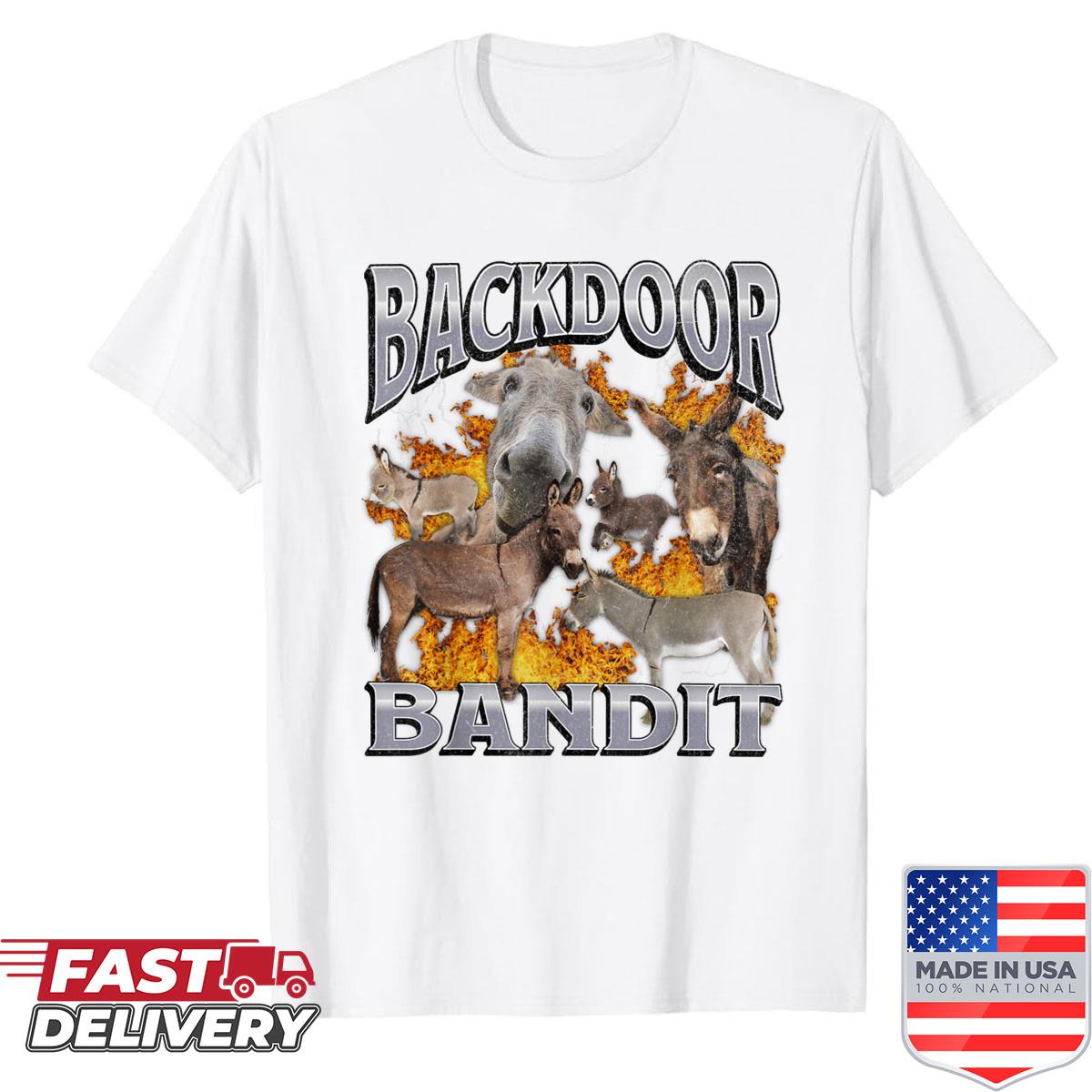 Backdoor Eats Funny Offensive Donkey Meme Bootleg Shirt